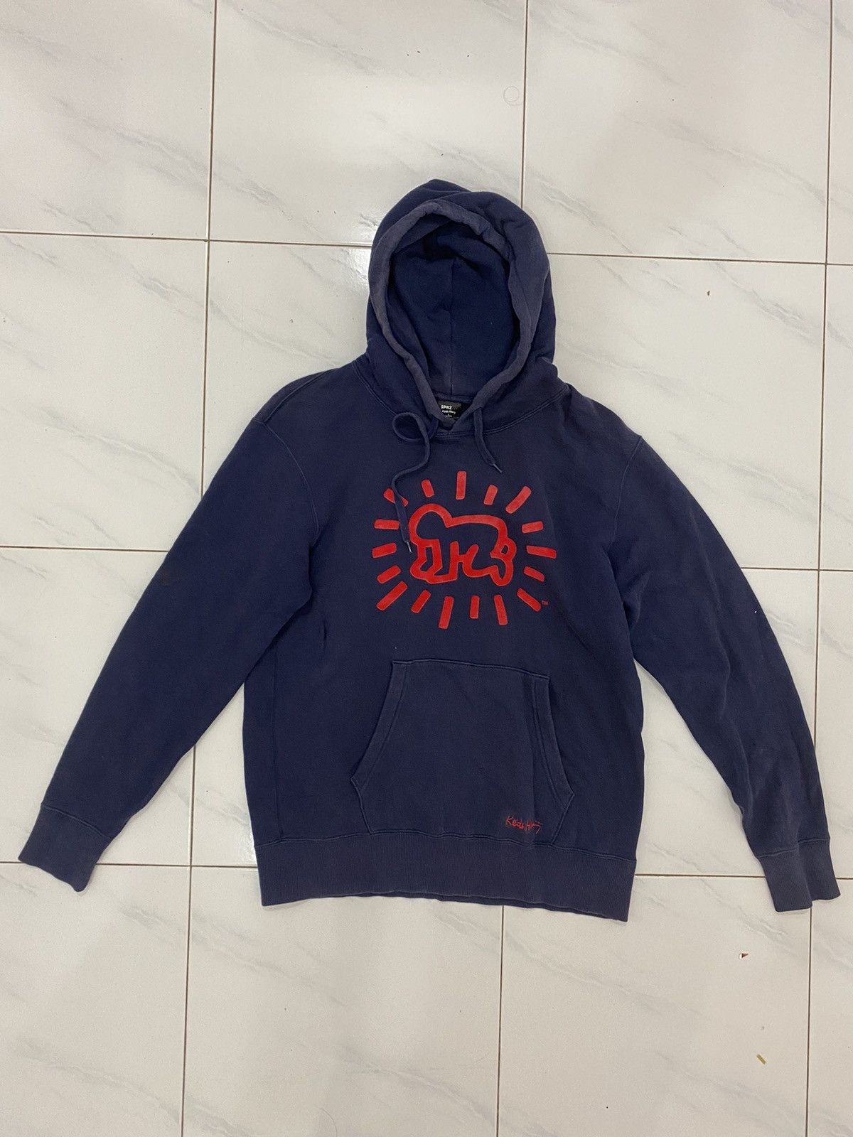 Japanese Brand Distress Keith Haring Museum of the Modern Art Hoodie Size US L / EU 52-54 / 3 - 2 Thumbnail