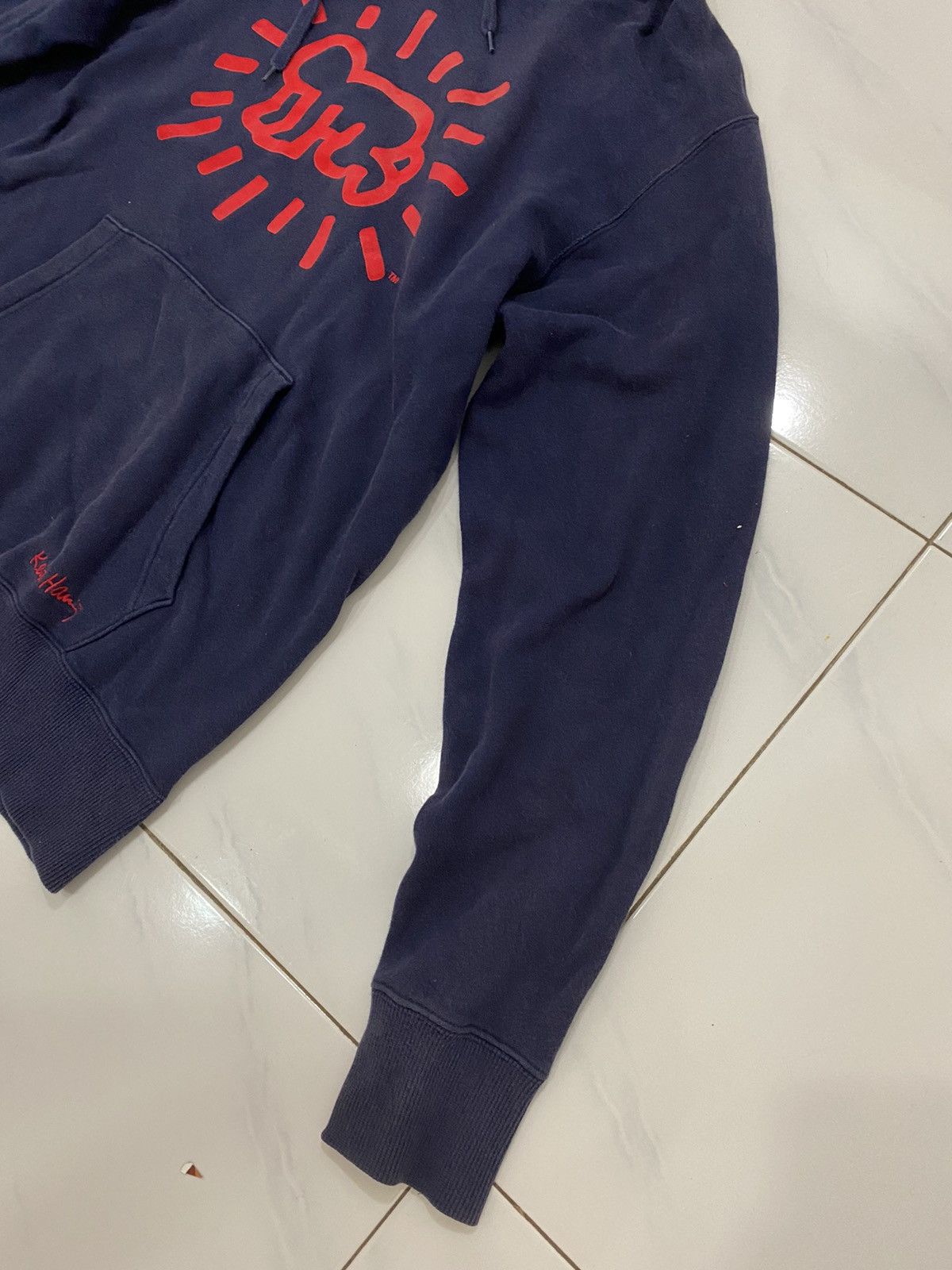 Japanese Brand Distress Keith Haring Museum of the Modern Art Hoodie Size US L / EU 52-54 / 3 - 5 Thumbnail