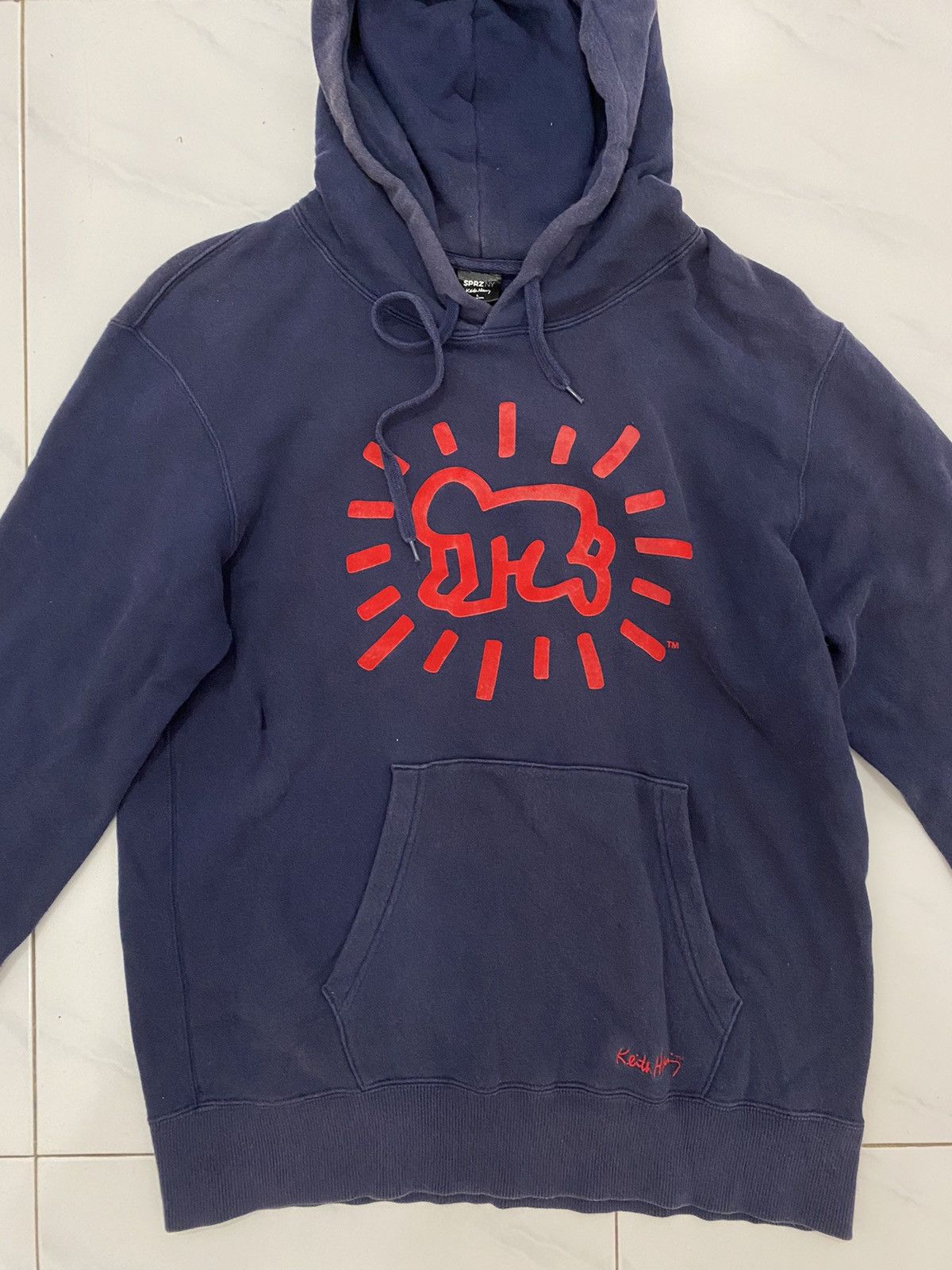 Japanese Brand Distress Keith Haring Museum of the Modern Art Hoodie Size US L / EU 52-54 / 3 - 3 Thumbnail