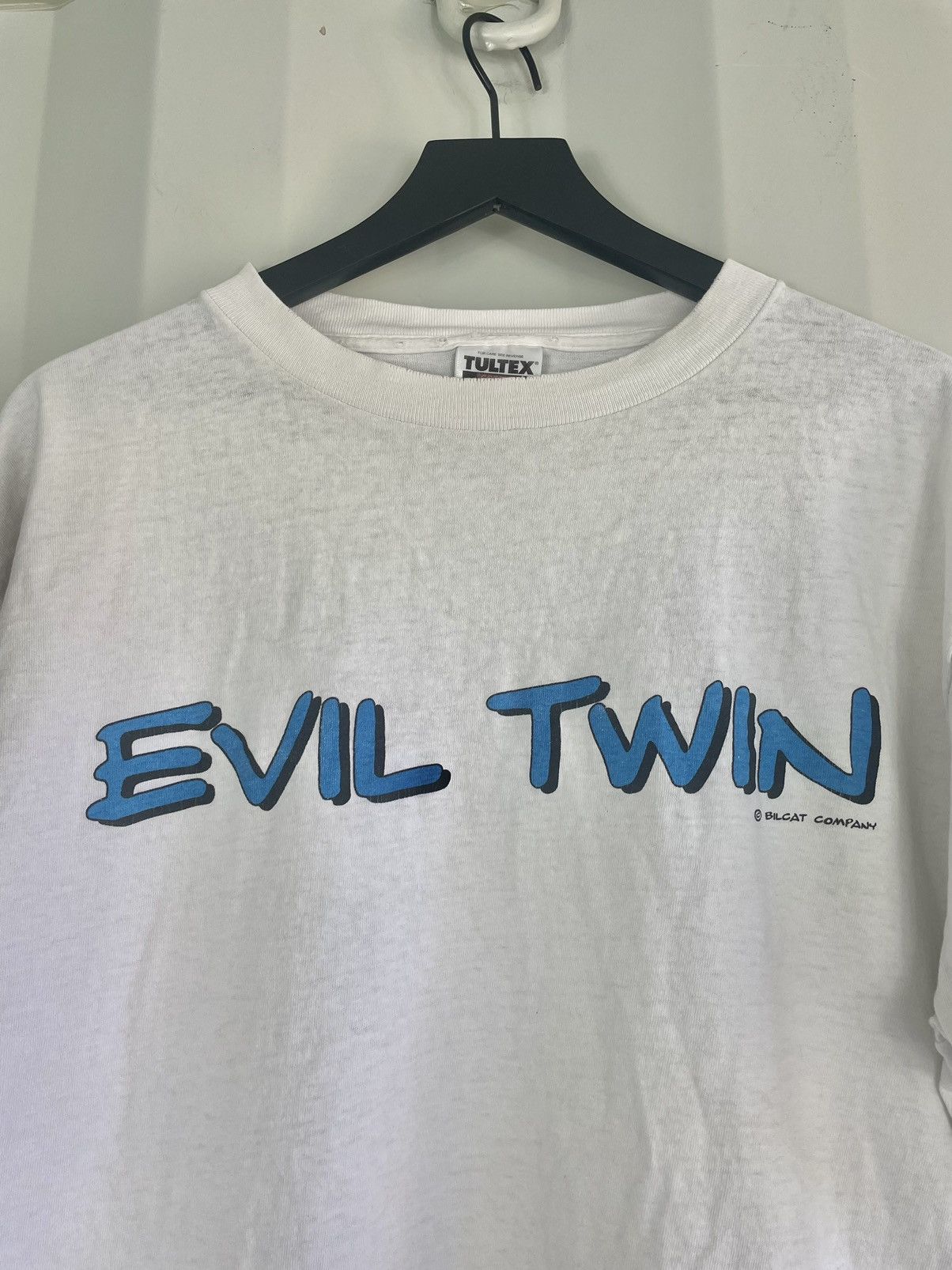 Vintage EVIL TWIN TEE Size US XL / EU 56 / 4 - 1 Thumbnail
