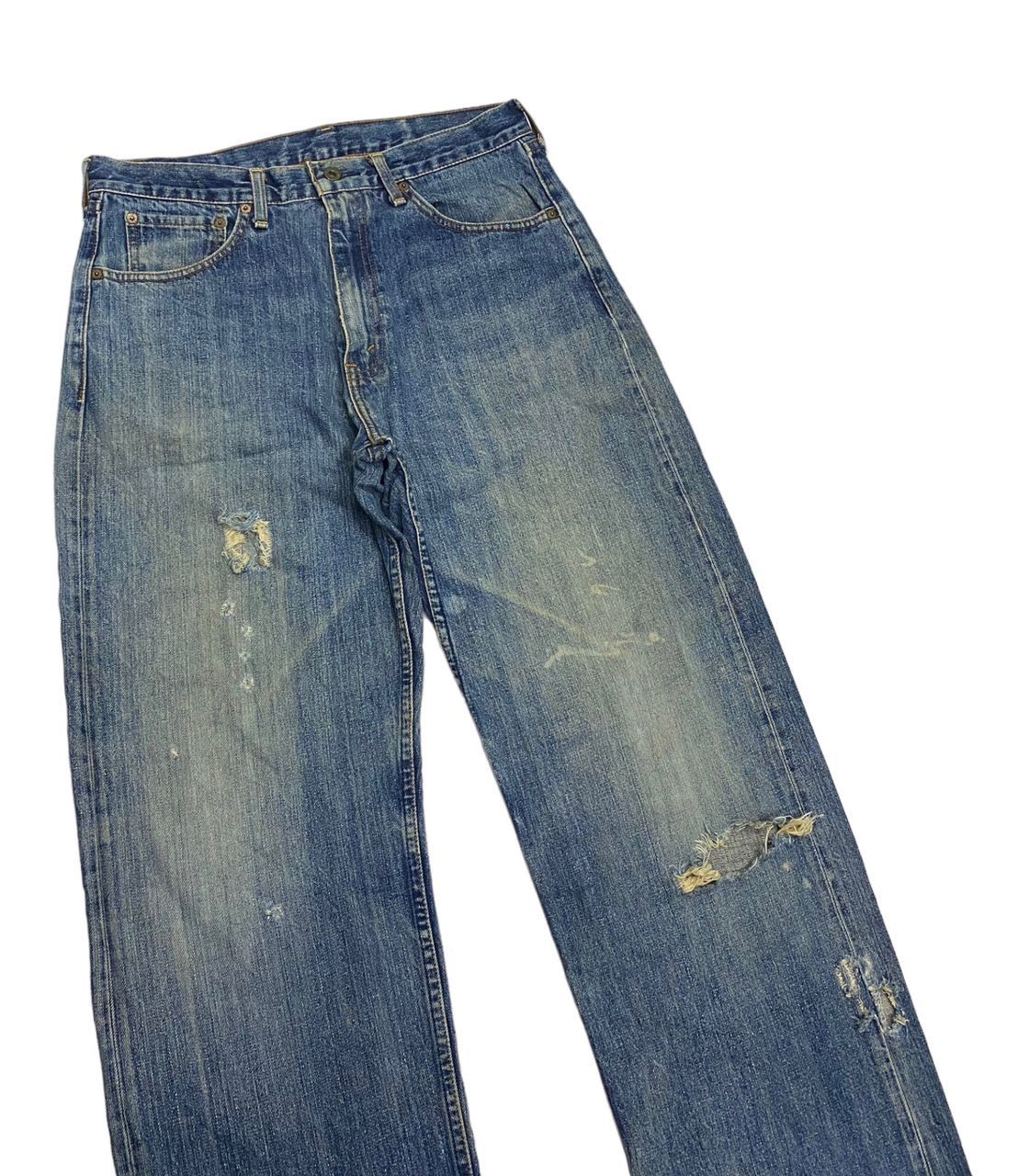 Japanese Brand × Levi's 🔥VINTAGE LEVIS 504 JAPAN DISTRESSED BAGGY DENIM JEANS Size US 33 - 5 Thumbnail