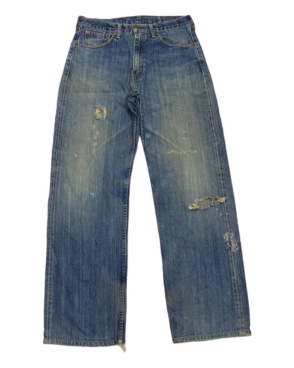 Japanese Brand × Levi's 🔥VINTAGE LEVIS 504 JAPAN DISTRESSED BAGGY DENIM JEANS Size US 33 - 8 Thumbnail