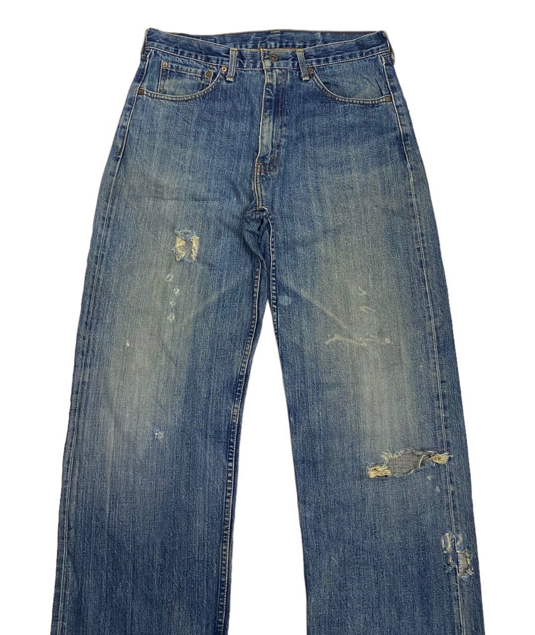 Japanese Brand × Levi's 🔥VINTAGE LEVIS 504 JAPAN DISTRESSED BAGGY DENIM JEANS Size US 33 - 7 Thumbnail