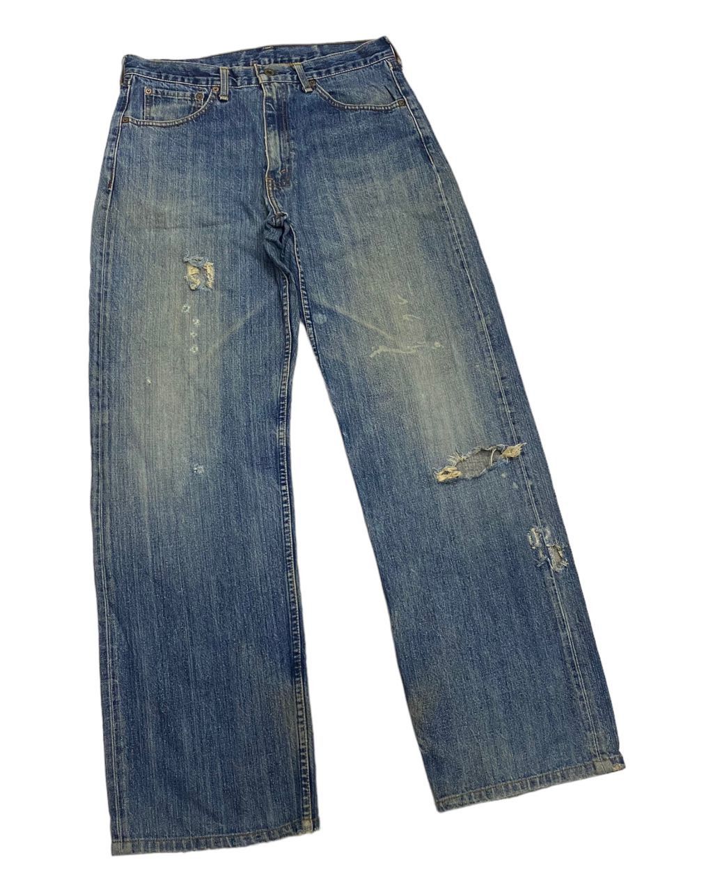 Japanese Brand × Levi's 🔥VINTAGE LEVIS 504 JAPAN DISTRESSED BAGGY DENIM JEANS Size US 33 - 3 Thumbnail