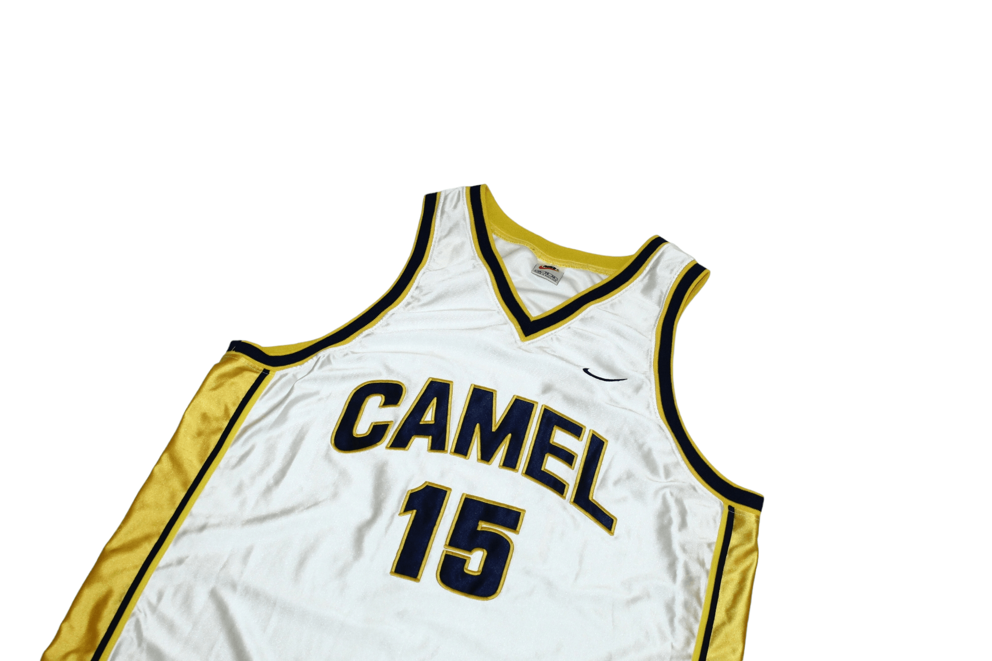 Nike 🔥 RARE VTG 🔥 Nike x Camel #15 big logo basketball jersey Size US XL / EU 56 / 4 - 3 Thumbnail