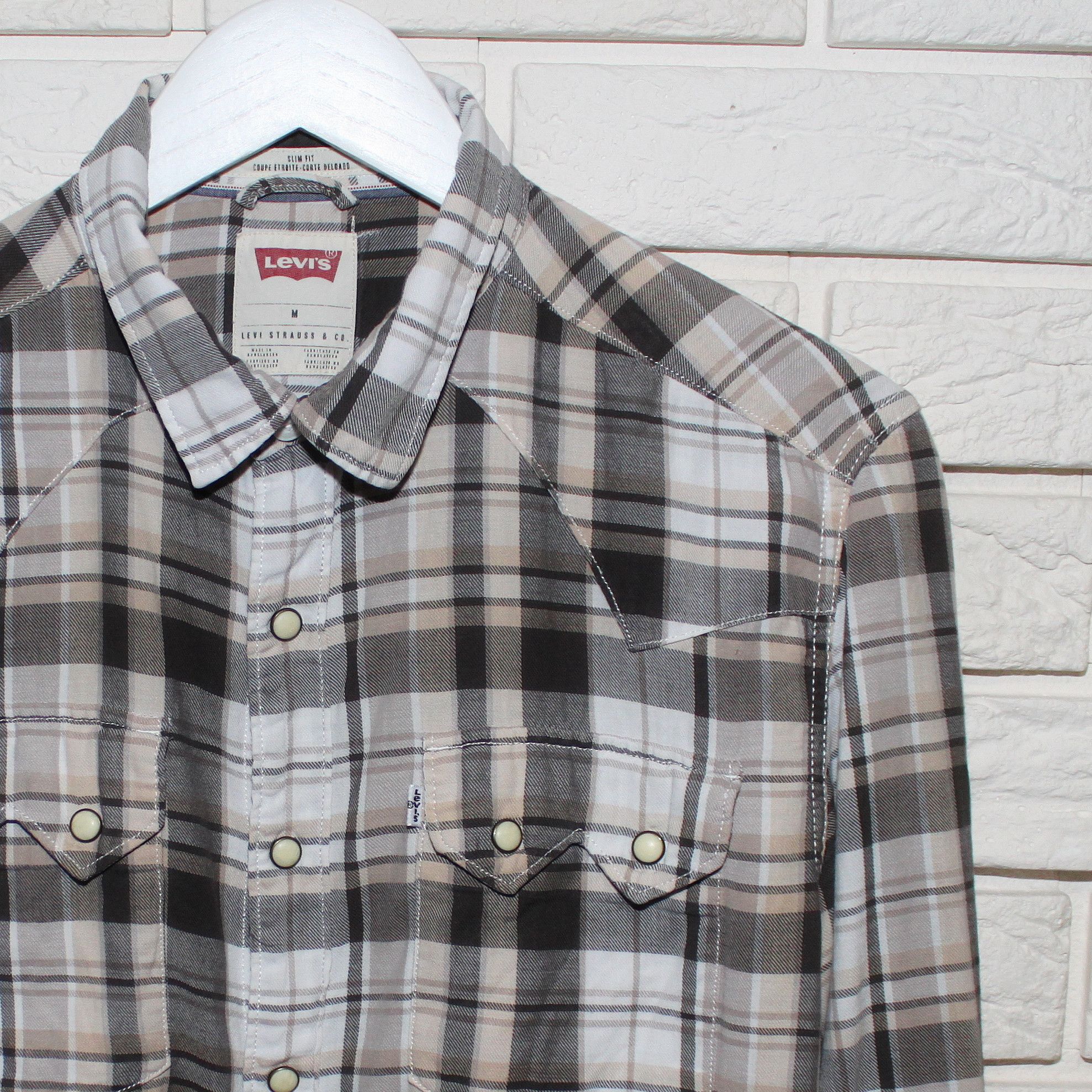 Levi's Levi's Beige Longsleeve Shirt Size M Size US M / EU 48-50 / 2 - 2 Thumbnail