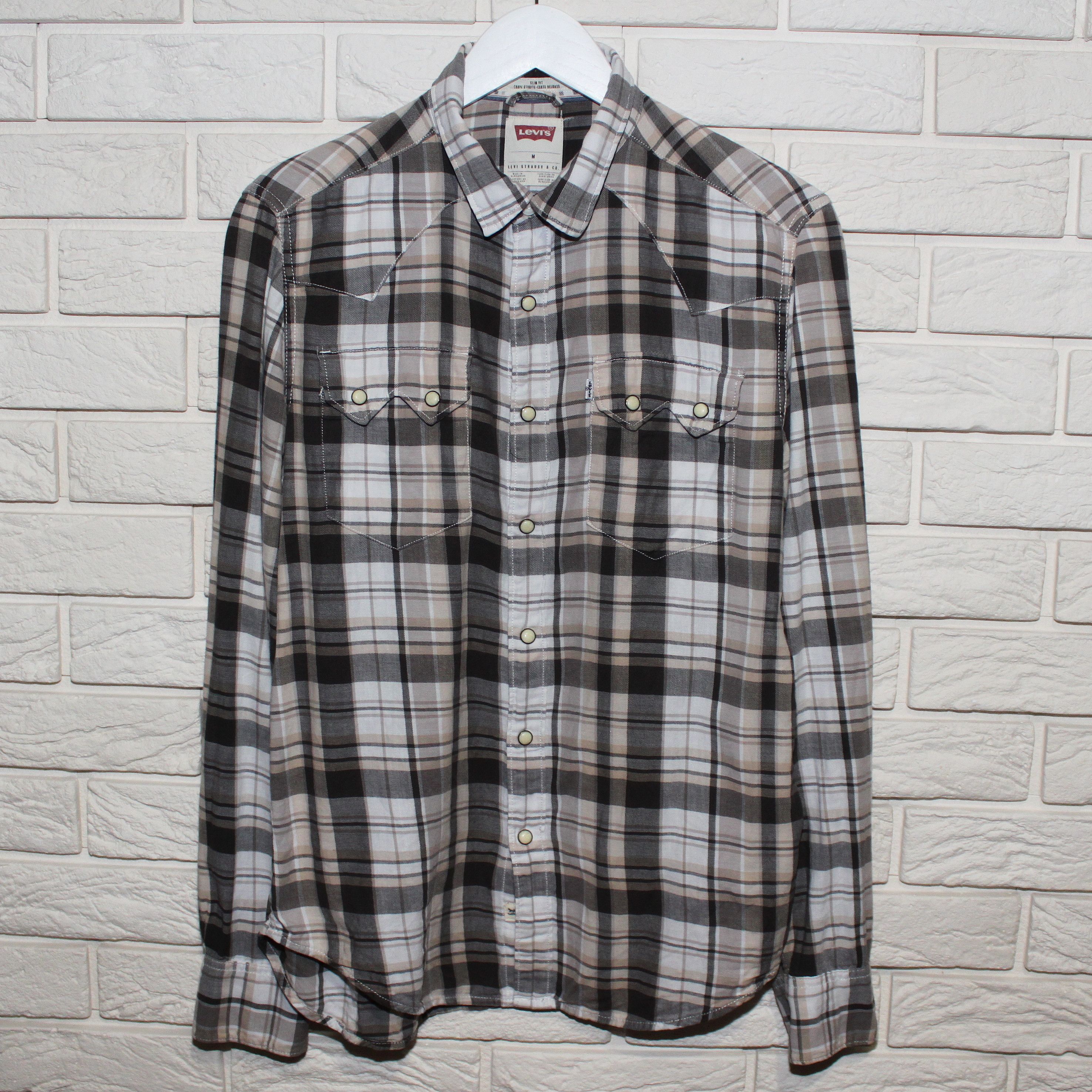 Levi's Levi's Beige Longsleeve Shirt Size M Size US M / EU 48-50 / 2 - 3 Thumbnail
