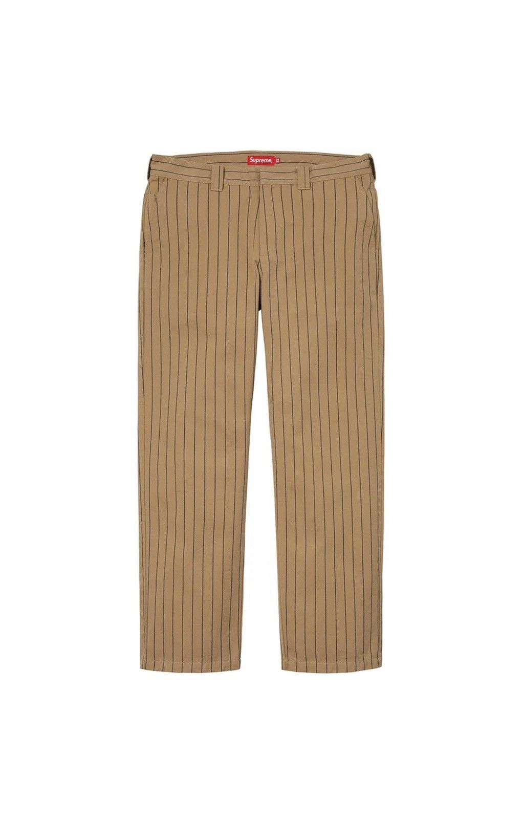 値下Supreme×Dickies Stripe874WorkPantBrown Supreme Dickies Stripe 874 Work Pant (SS22) - $110