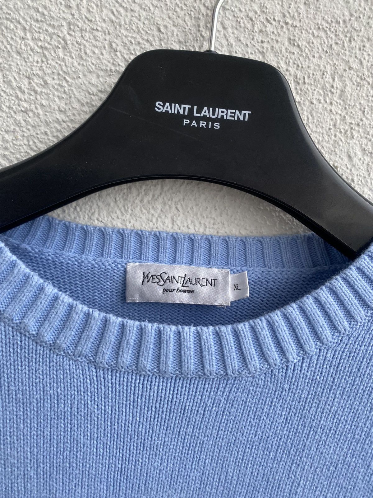 Yves Saint Laurent Blue YSL Sweater Knit Size US XL / EU 56 / 4 - 7 Thumbnail