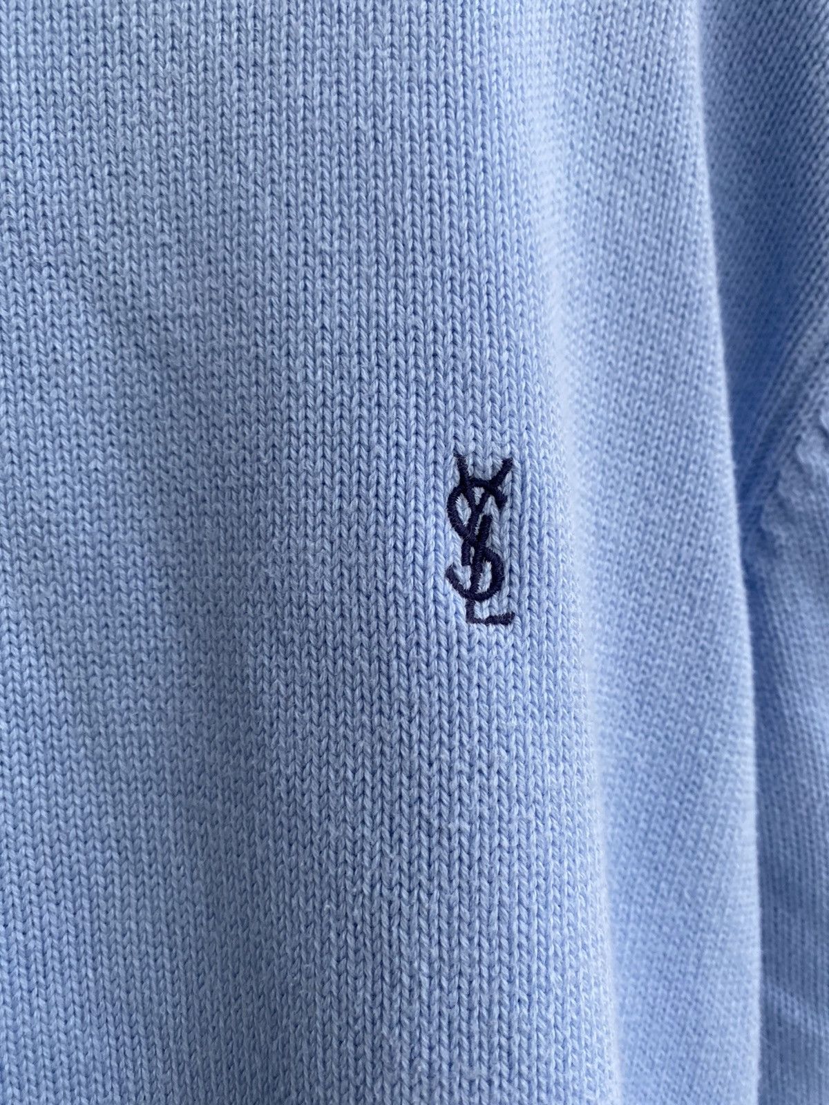 Yves Saint Laurent Blue YSL Sweater Knit Size US XL / EU 56 / 4 - 3 Thumbnail