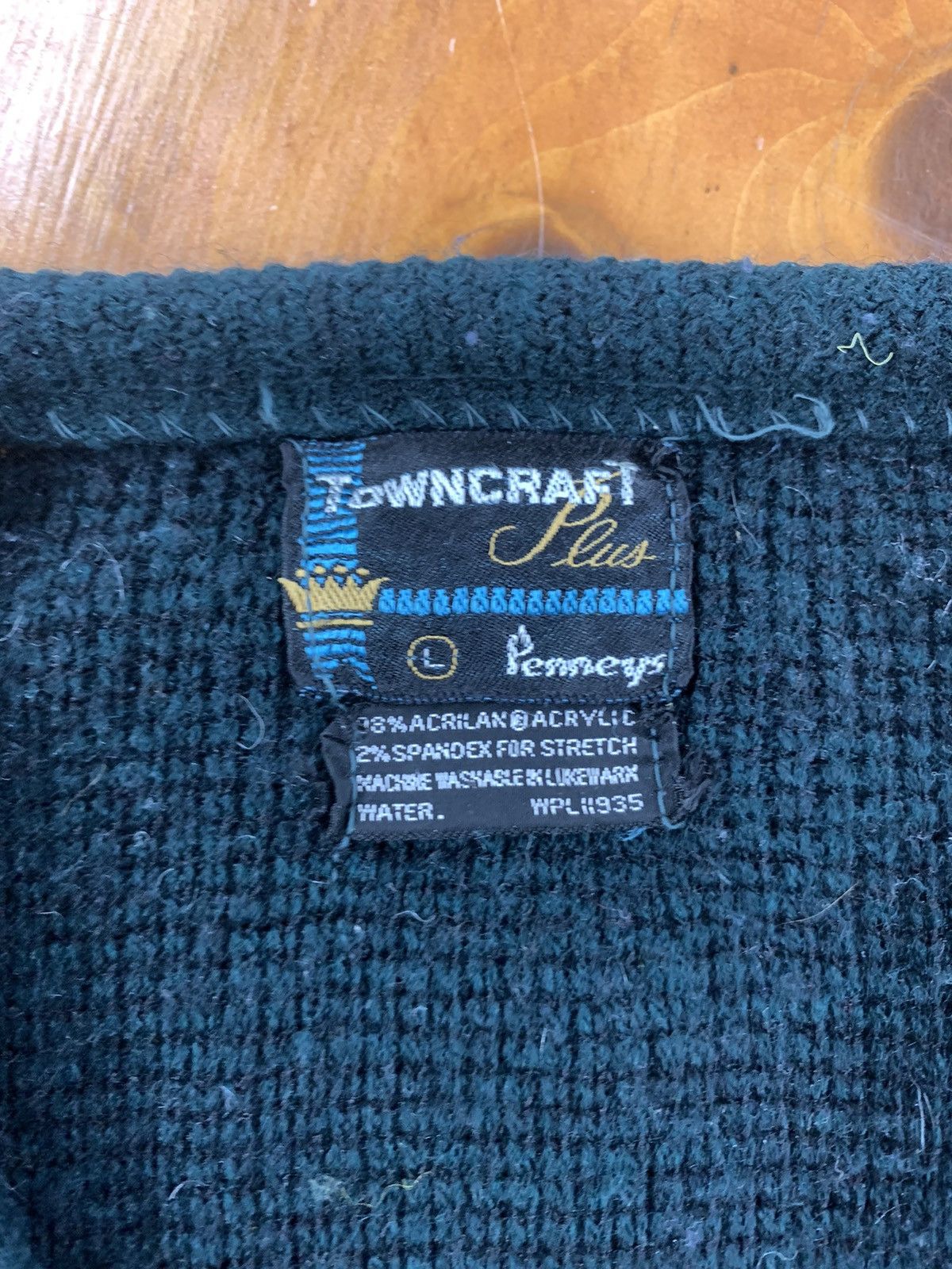Towncraft × Vintage Vintage 1970s Towncraft Shaggy Knit Cardigan Size US L / EU 52-54 / 3 - 4 Thumbnail