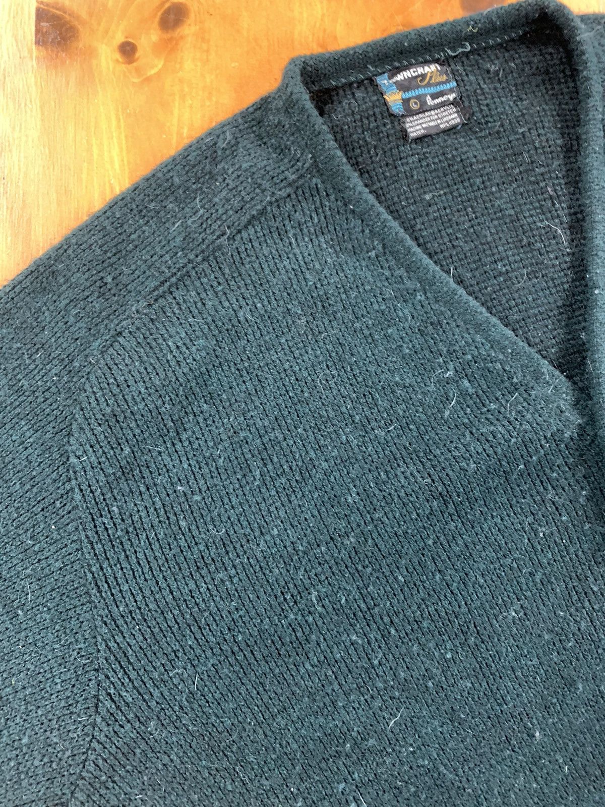 Towncraft × Vintage Vintage 1970s Towncraft Shaggy Knit Cardigan Size US L / EU 52-54 / 3 - 3 Thumbnail