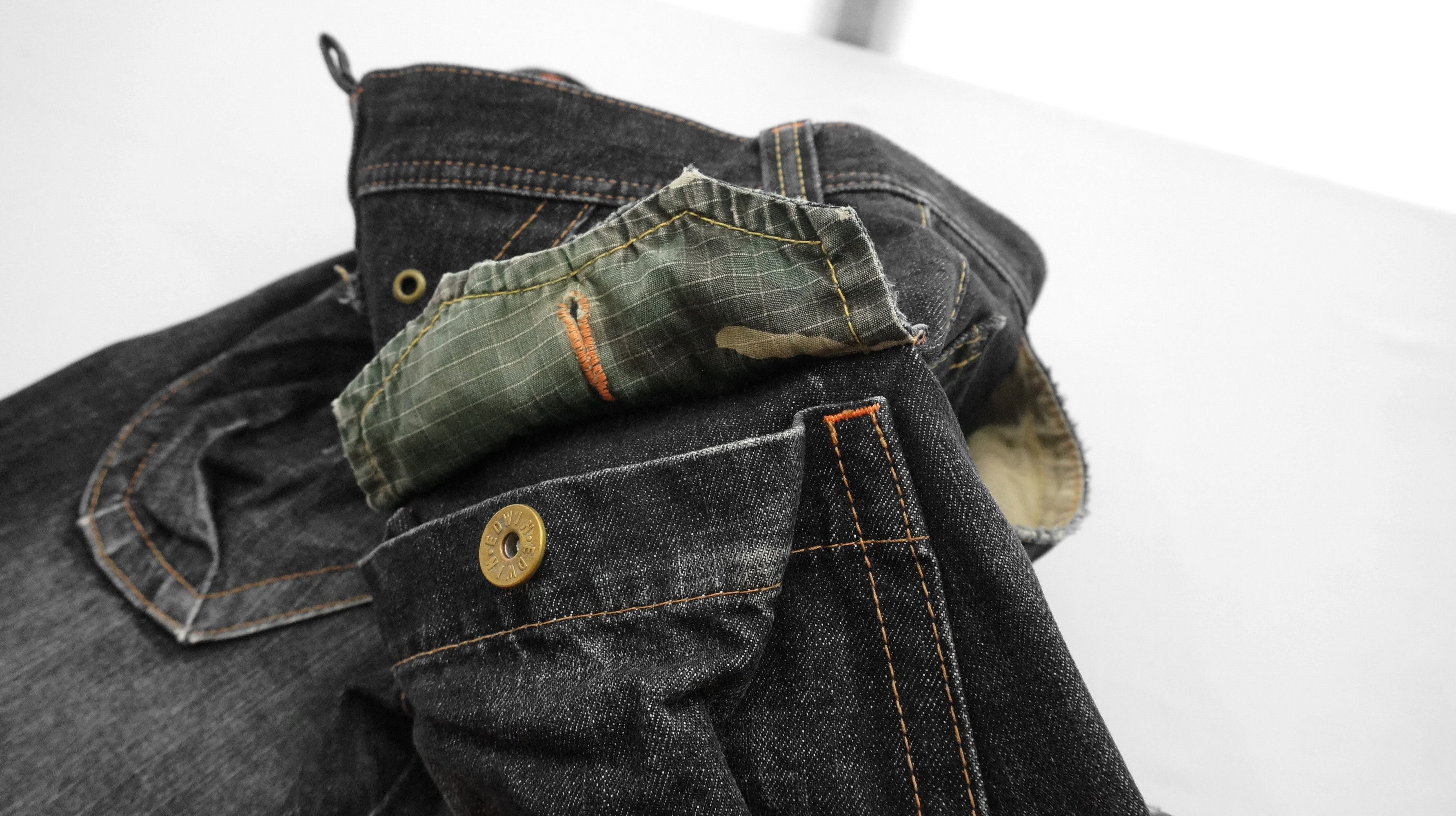 Edwin 🔥FIRE🔥 EDWIN 503 Black Flared Cargo Jeans Size US 28 / EU 44 - 19 Thumbnail