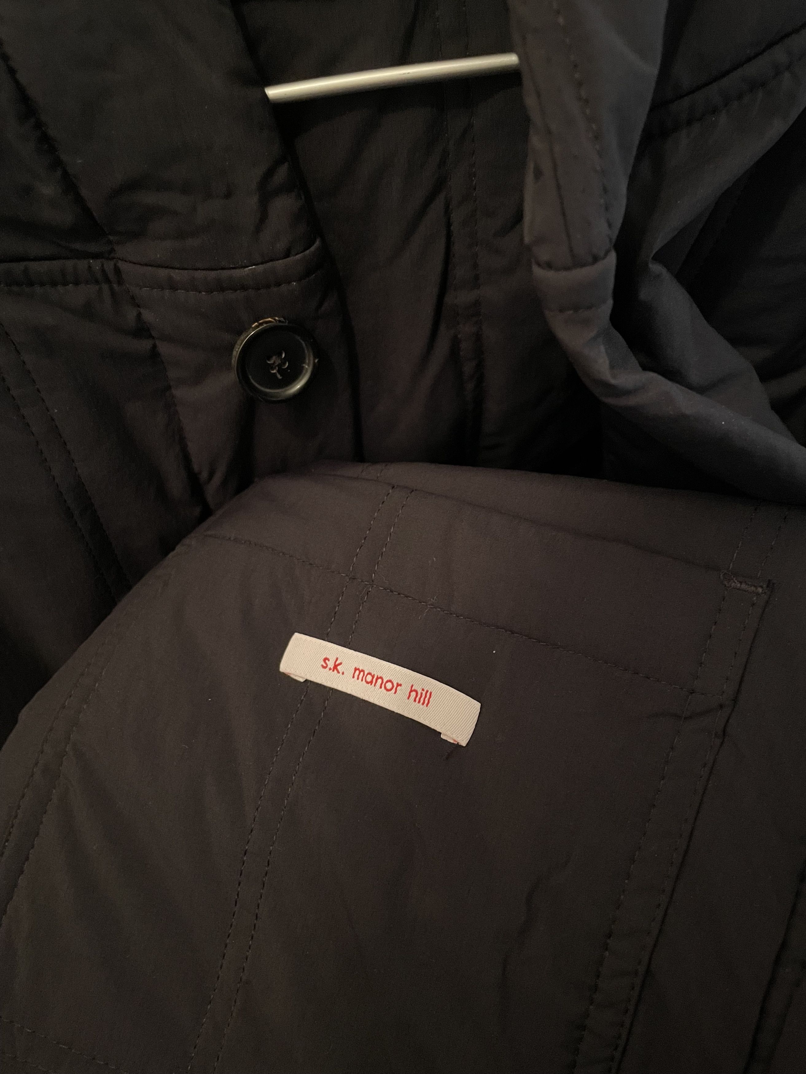 s.k. manor hill Canopy Coat – Black Quilted Nylon Size US S / EU 44-46 / 1 - 3 Thumbnail