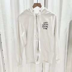 DS Anti Social Social Club ASSC Black Logo KKOCH White Hoodie Supreme Bape  Kith