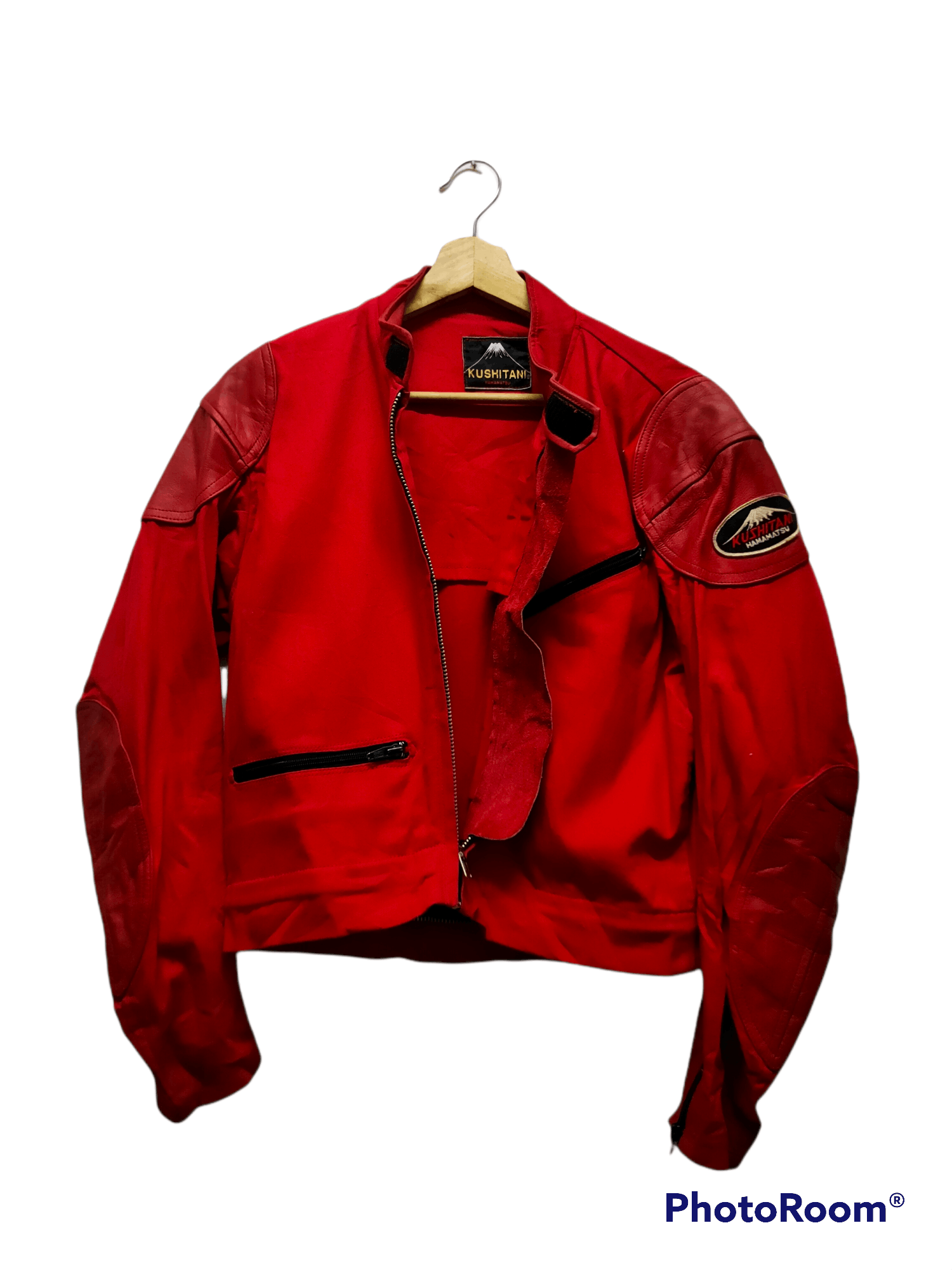 Vintage Khushitani Hamamatsu zip jacket Moto red Size US S / EU 44-46 / 1 - 2 Thumbnail