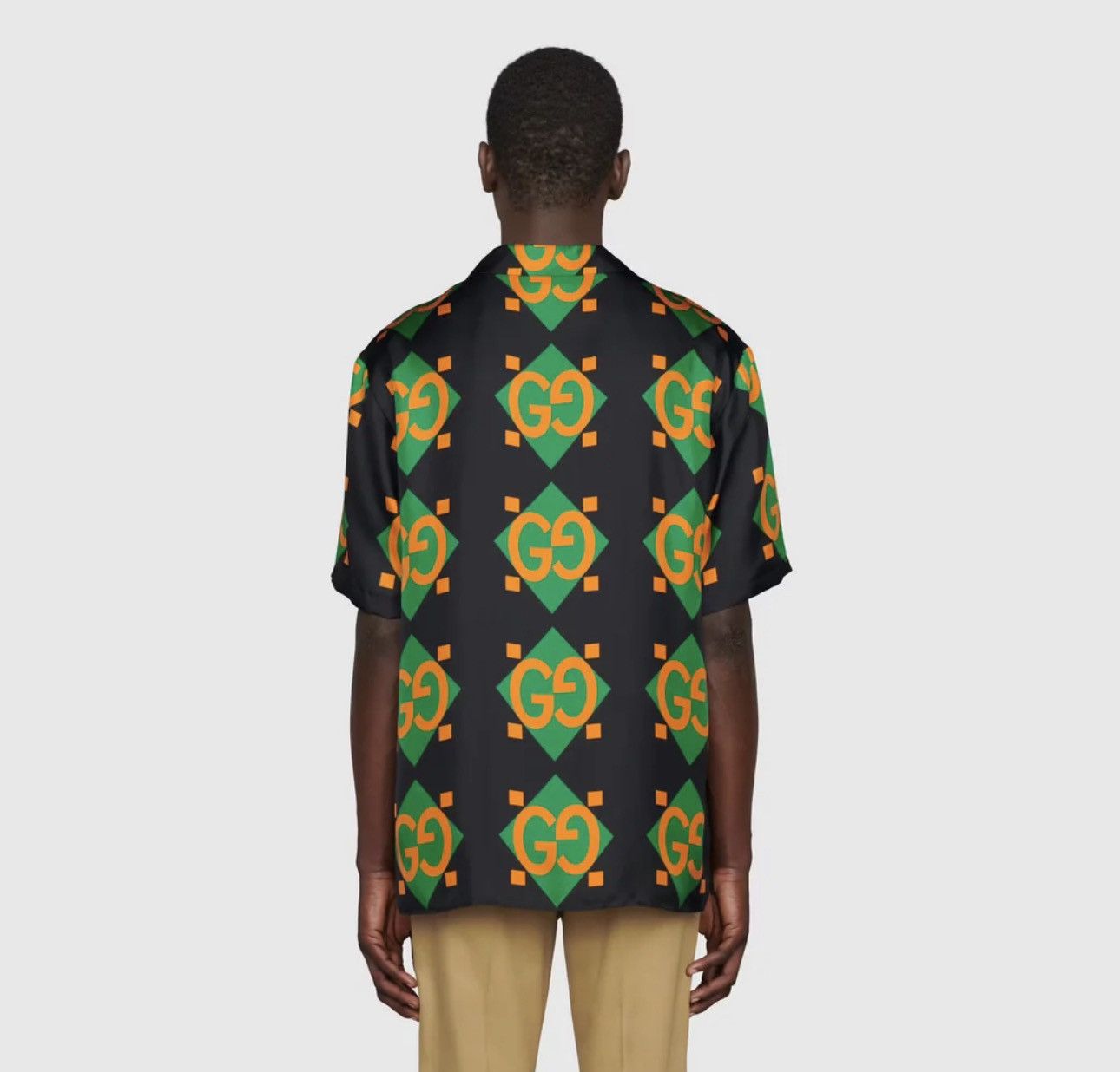 Gucci 💥FINAL💥BNWT GUCCI Geometric GG Silk Bowling Shirt Oversized Size US S / EU 44-46 / 1 - 5 Thumbnail