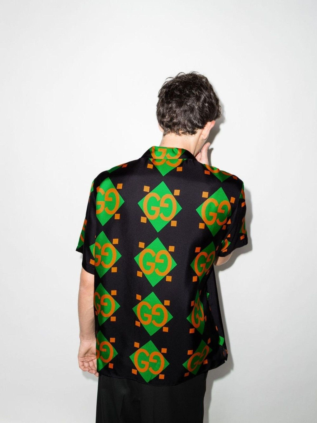 Gucci 💥FINAL💥BNWT GUCCI Geometric GG Silk Bowling Shirt Oversized Size US S / EU 44-46 / 1 - 7 Thumbnail
