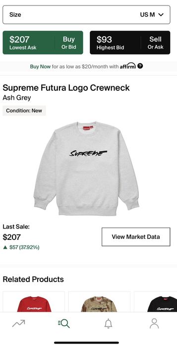 Supreme Supreme Futura Logo Crewneck size M | Grailed