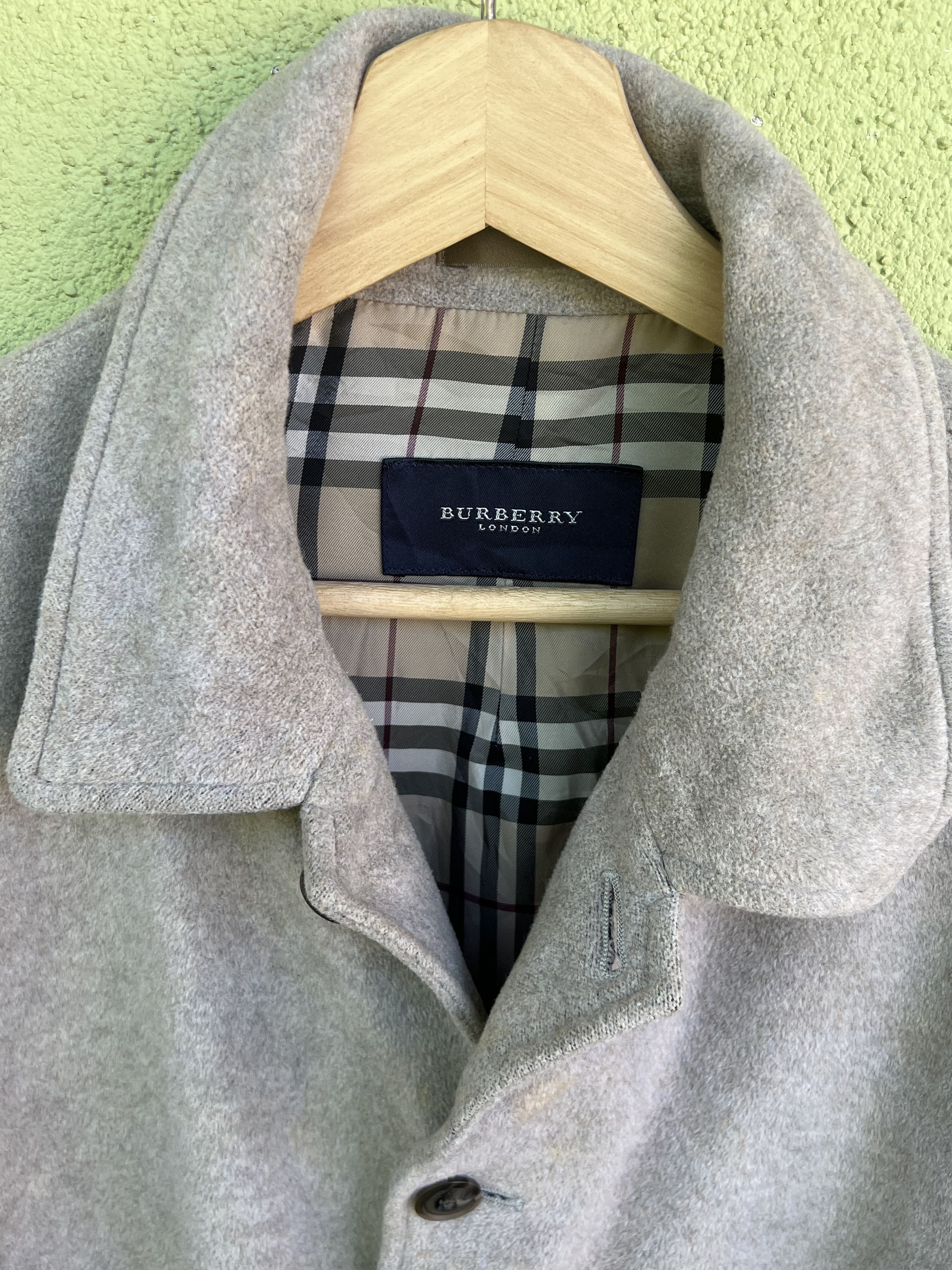 Burberry × Vintage Burberry wool jacket vintage single breasted soft wool Size US L / EU 52-54 / 3 - 9 Thumbnail