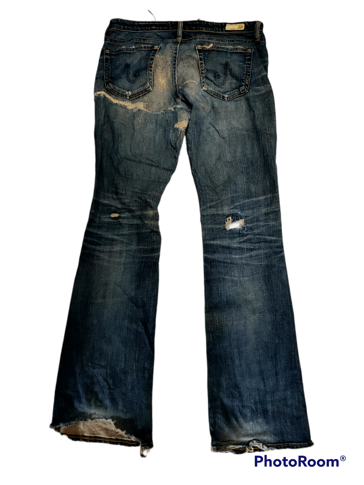 AG Adriano Goldschmied Vintage denim angel boot cut distressed Size US 30 / EU 46 - 13 Thumbnail