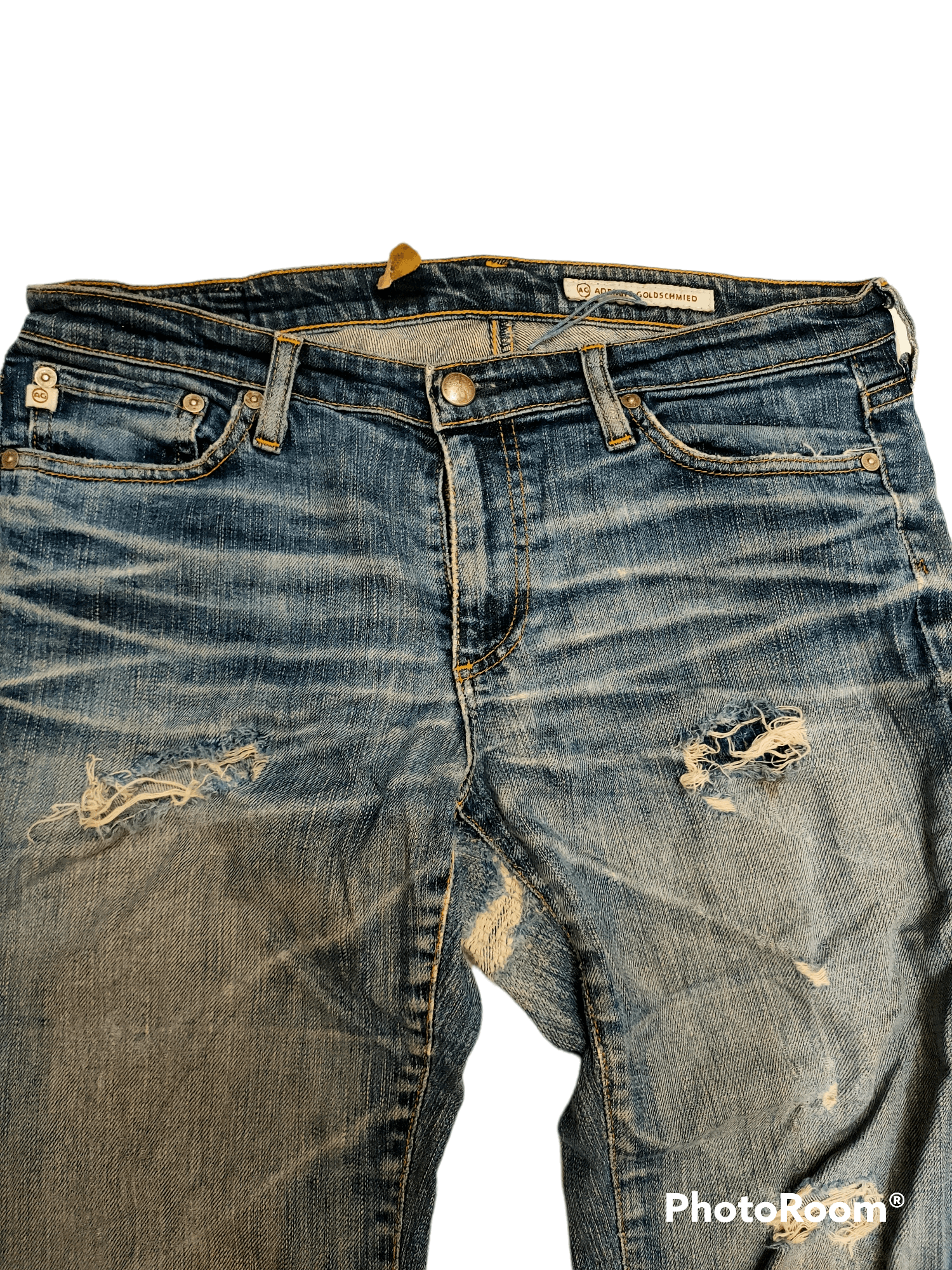 AG Adriano Goldschmied Vintage denim angel boot cut distressed Size US 30 / EU 46 - 5 Thumbnail