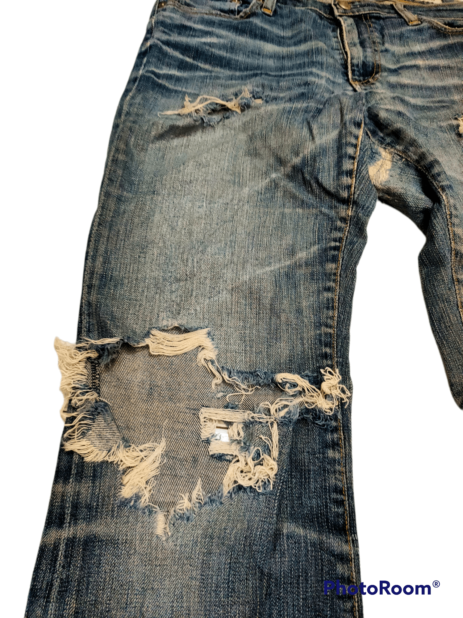 AG Adriano Goldschmied Vintage denim angel boot cut distressed Size US 30 / EU 46 - 2 Thumbnail
