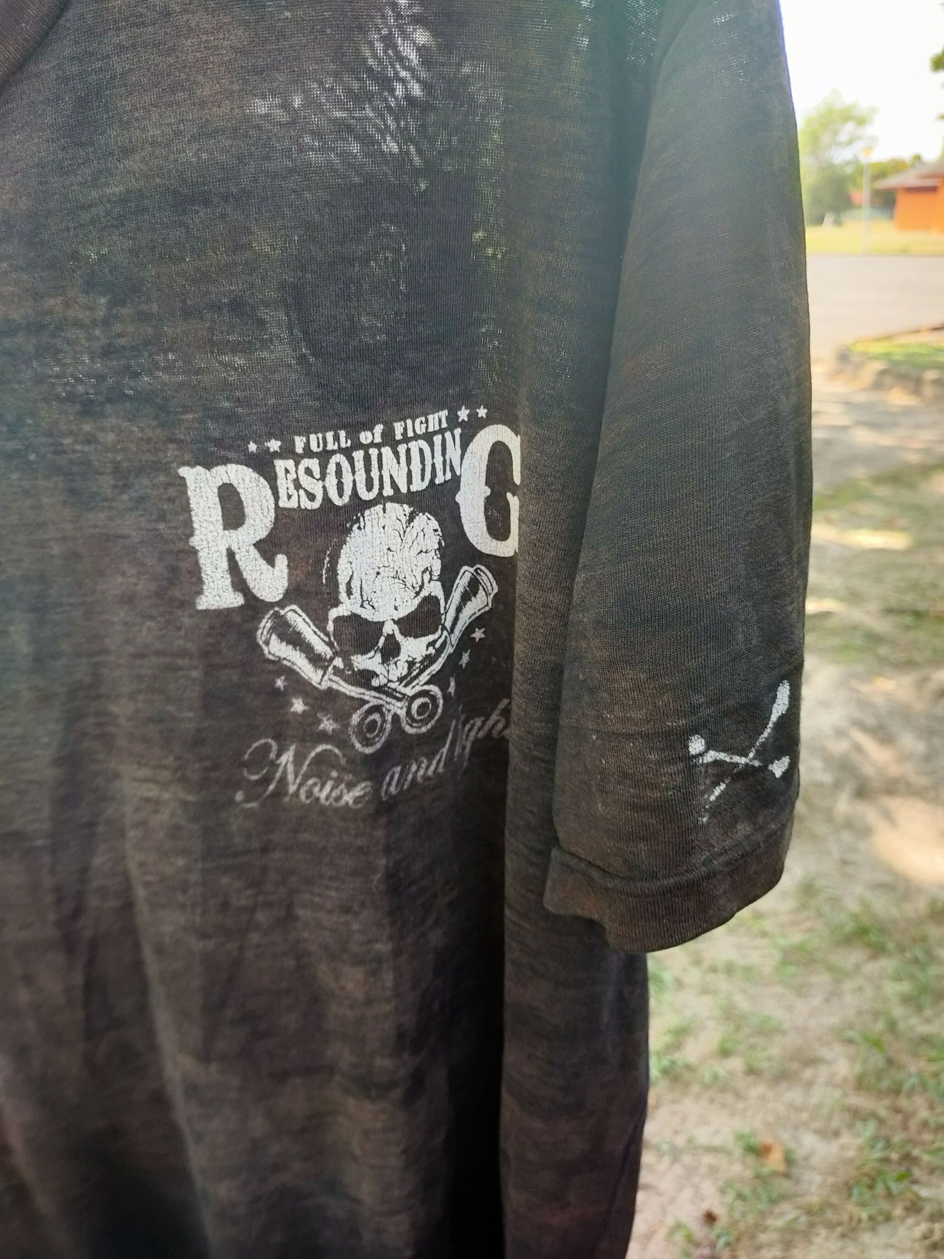 Vintage Rare 🔥 vintage distressed rock Tee skull print out Size US XXL / EU 58 / 5 - 9 Thumbnail