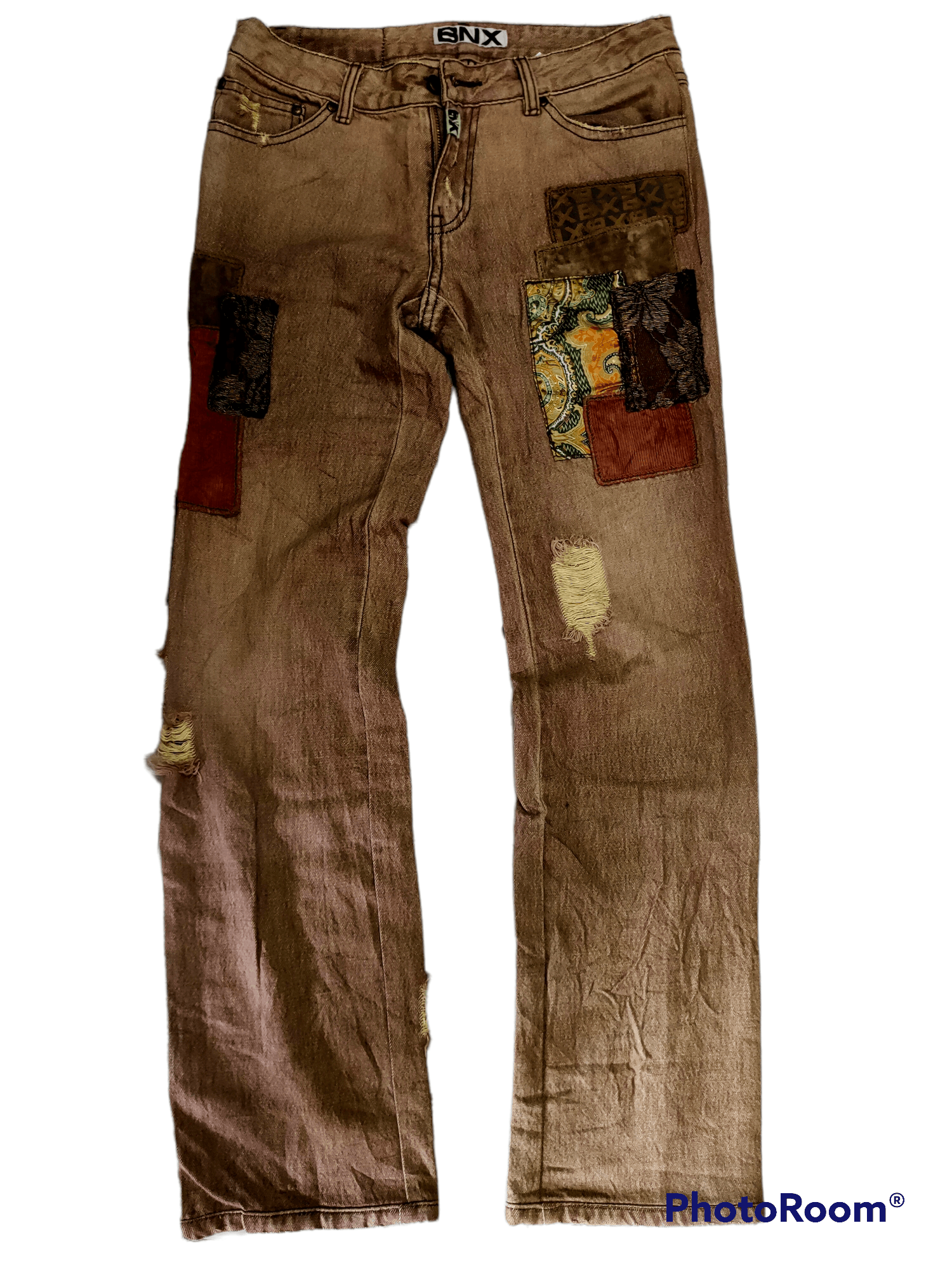 Vintage VINTAGE BNX denim patchwork distressed inspired kapital Size US 30 / EU 46 - 7 Thumbnail