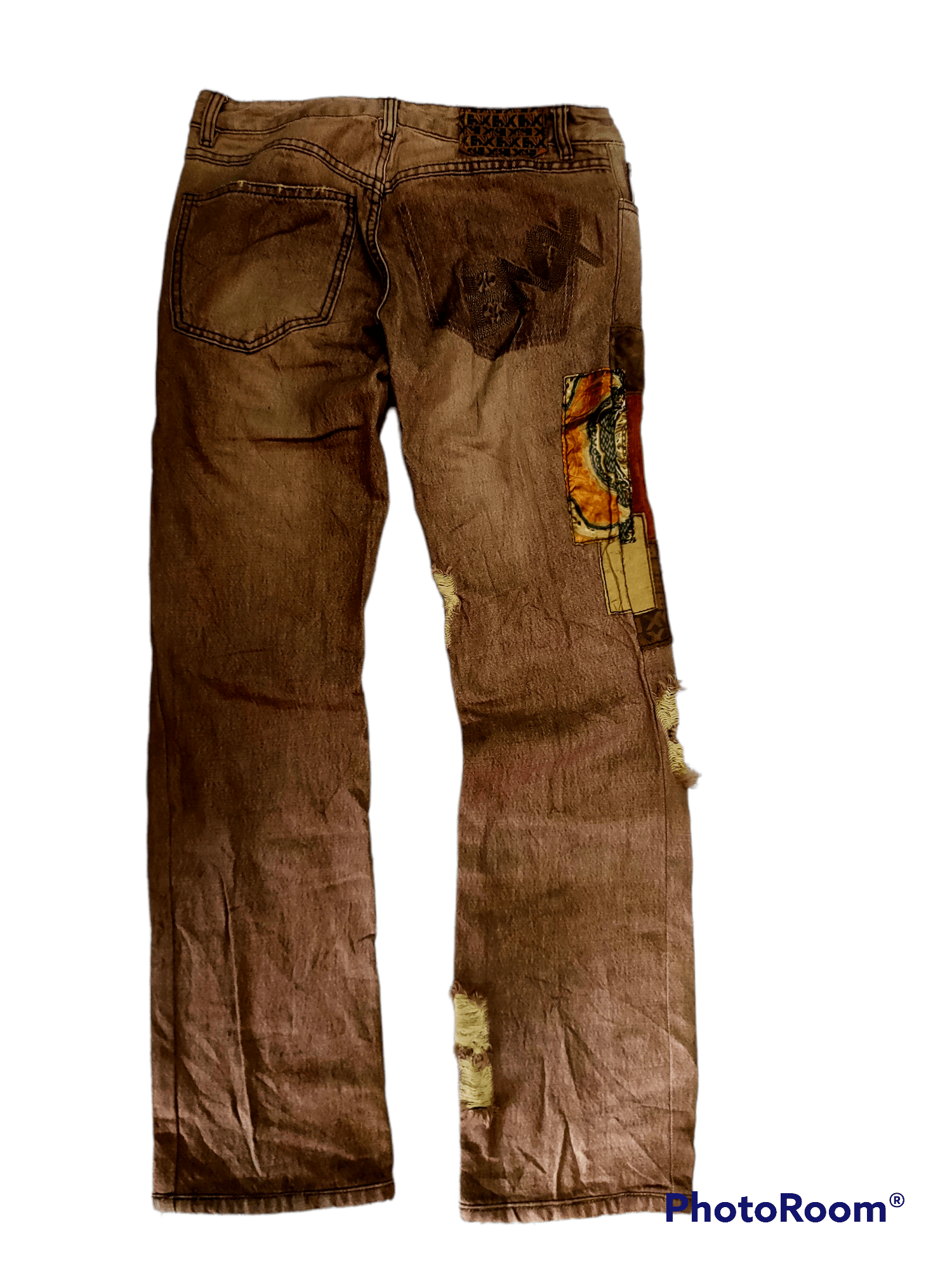 Vintage VINTAGE BNX denim patchwork distressed inspired kapital Size US 30 / EU 46 - 9 Thumbnail