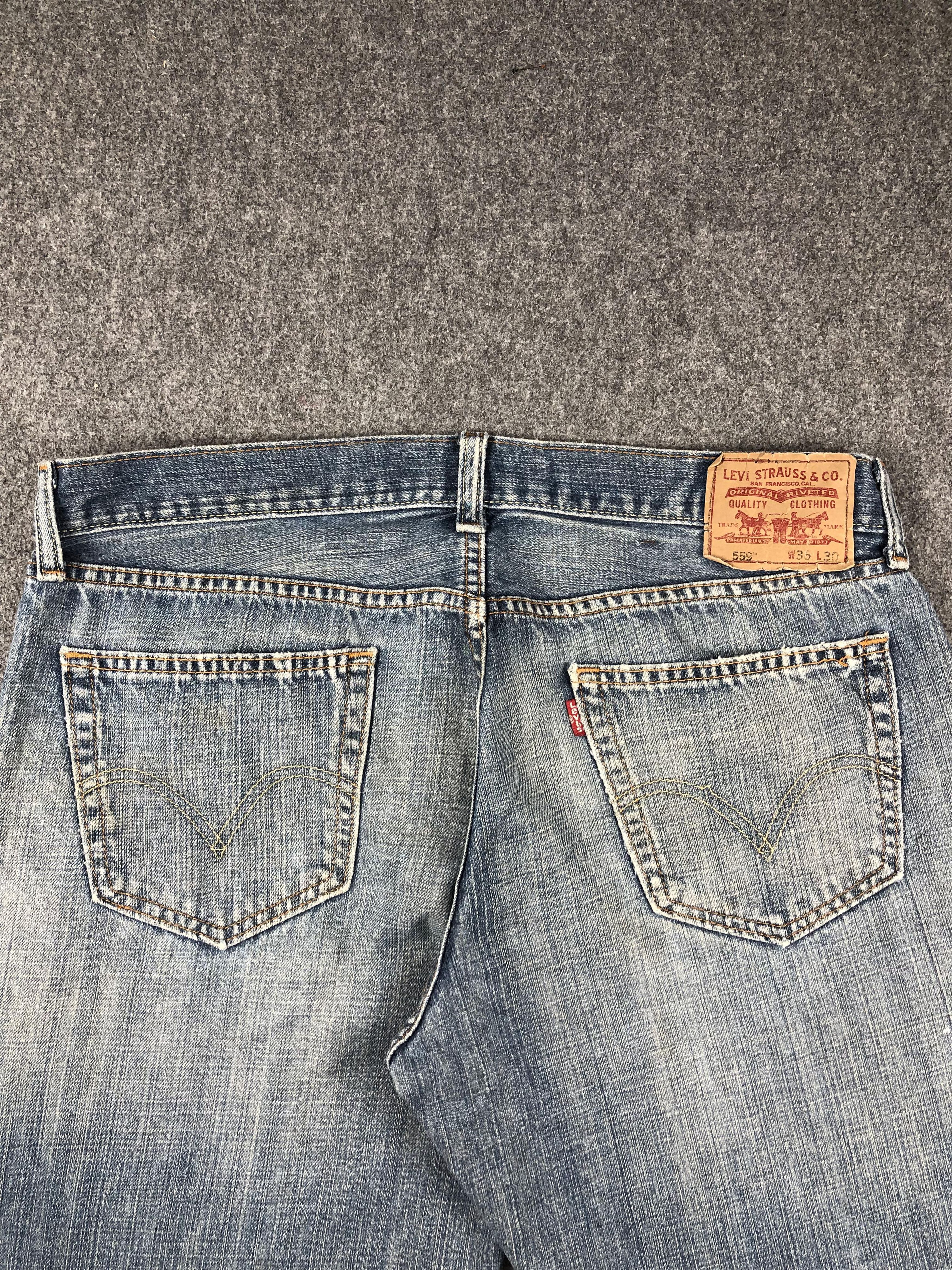 Levi's Vintage Levis 559 Faded Blue Jeans DP2272 Size US 36 / EU 52 - 4 Thumbnail