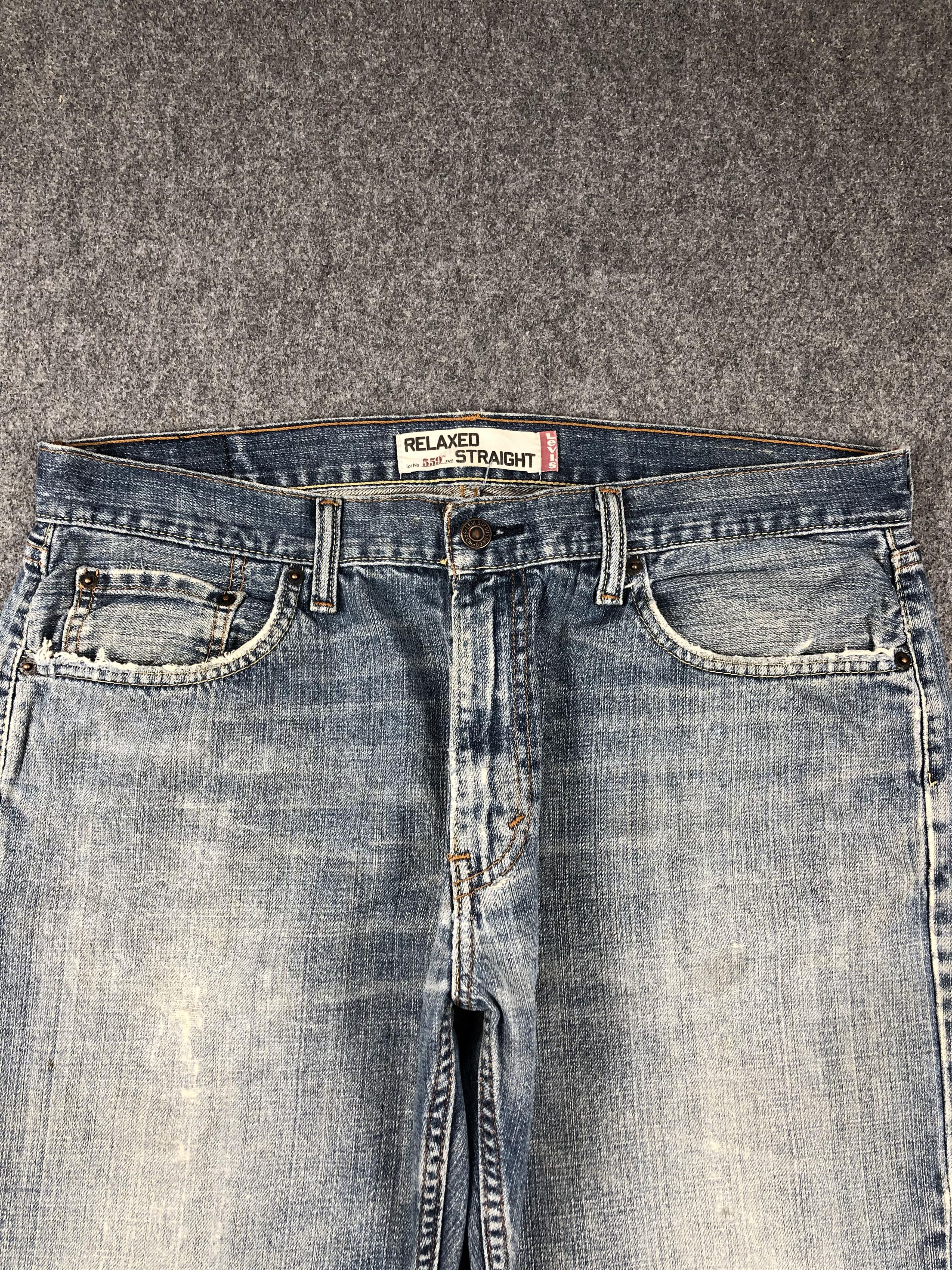 Levi's Vintage Levis 559 Faded Blue Jeans DP2272 Size US 36 / EU 52 - 2 Thumbnail