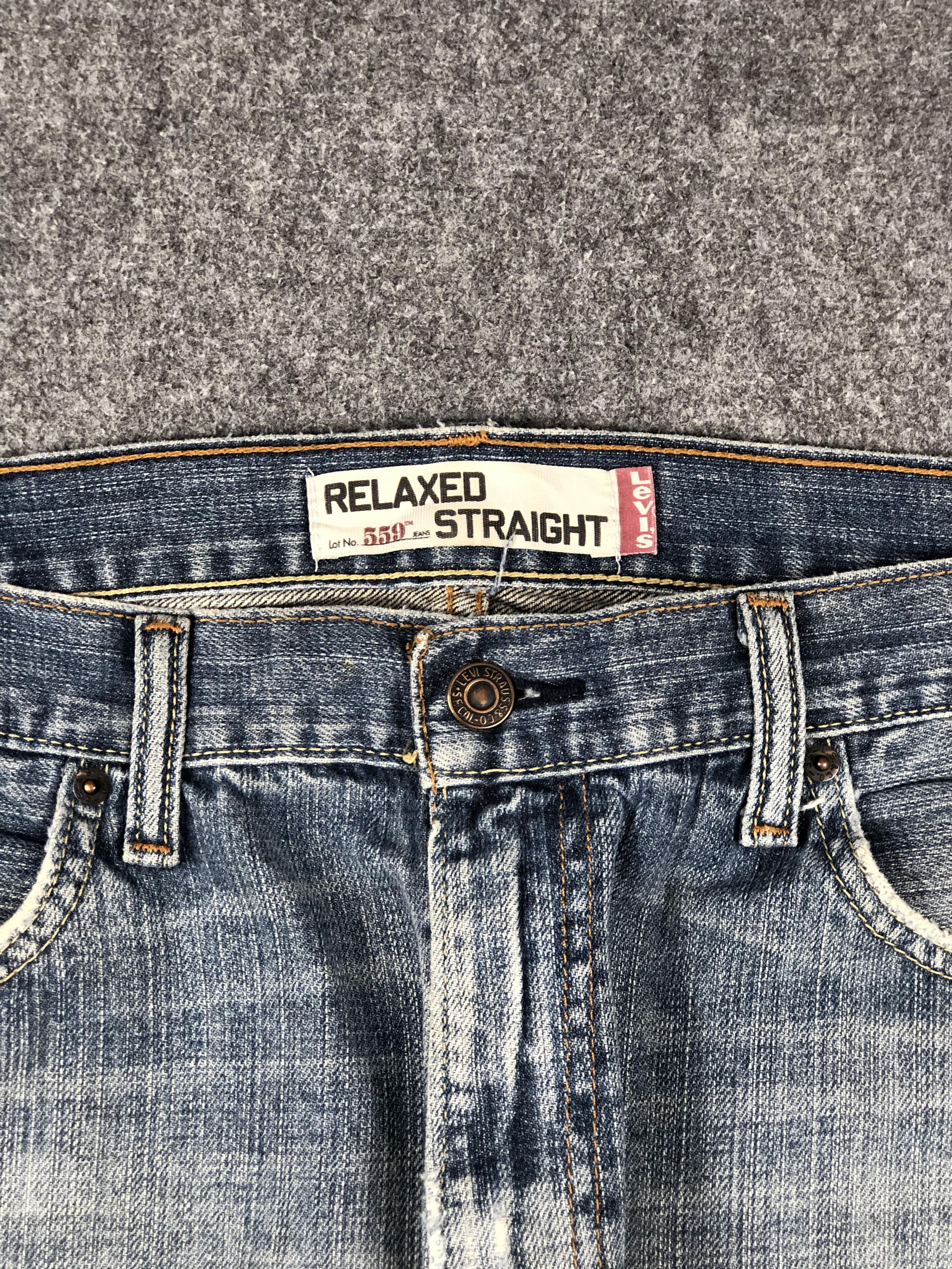 Levi's Vintage Levis 559 Faded Blue Jeans DP2272 Size US 36 / EU 52 - 6 Thumbnail
