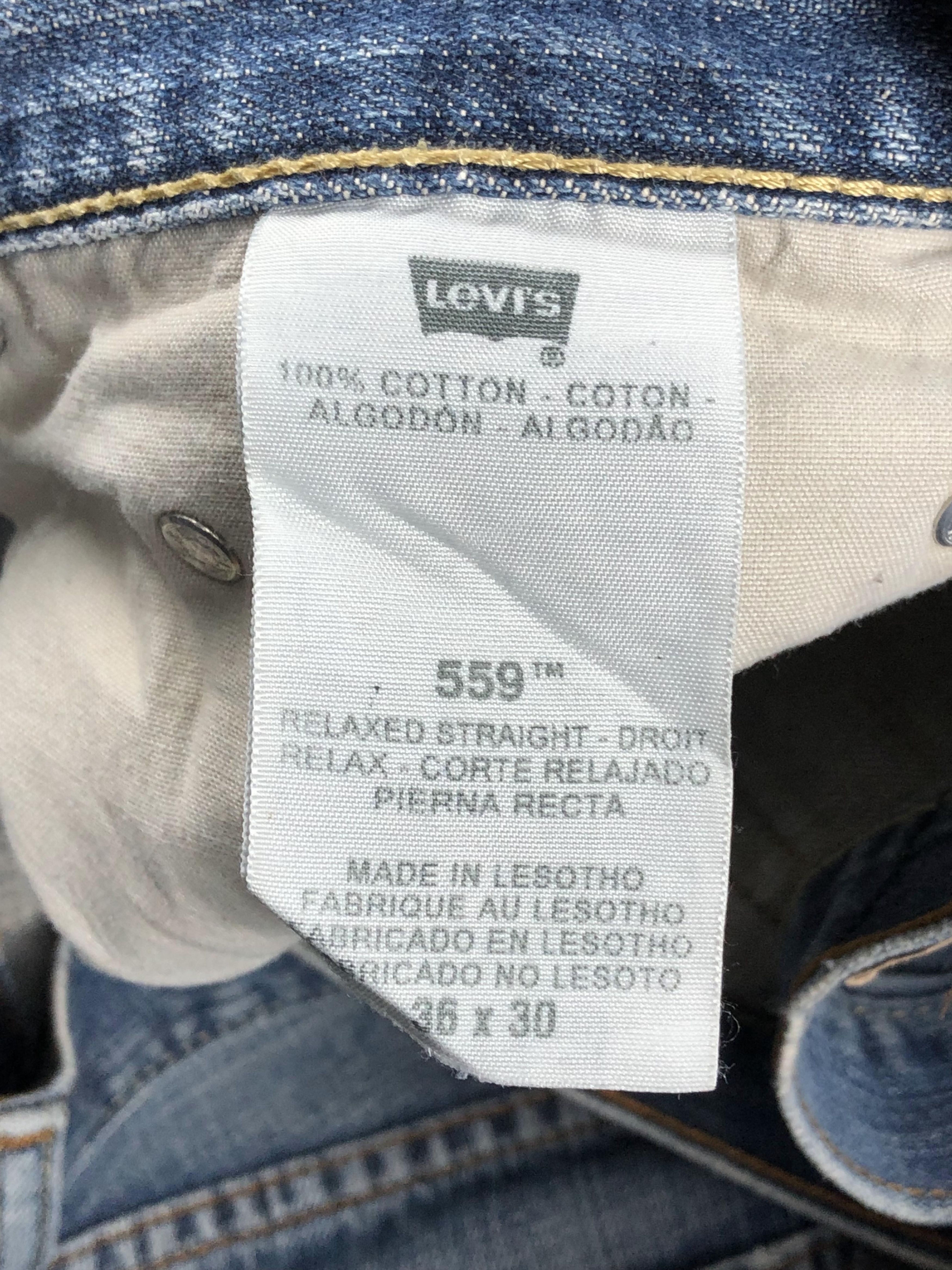 Levi's Vintage Levis 559 Faded Blue Jeans DP2272 Size US 36 / EU 52 - 7 Thumbnail