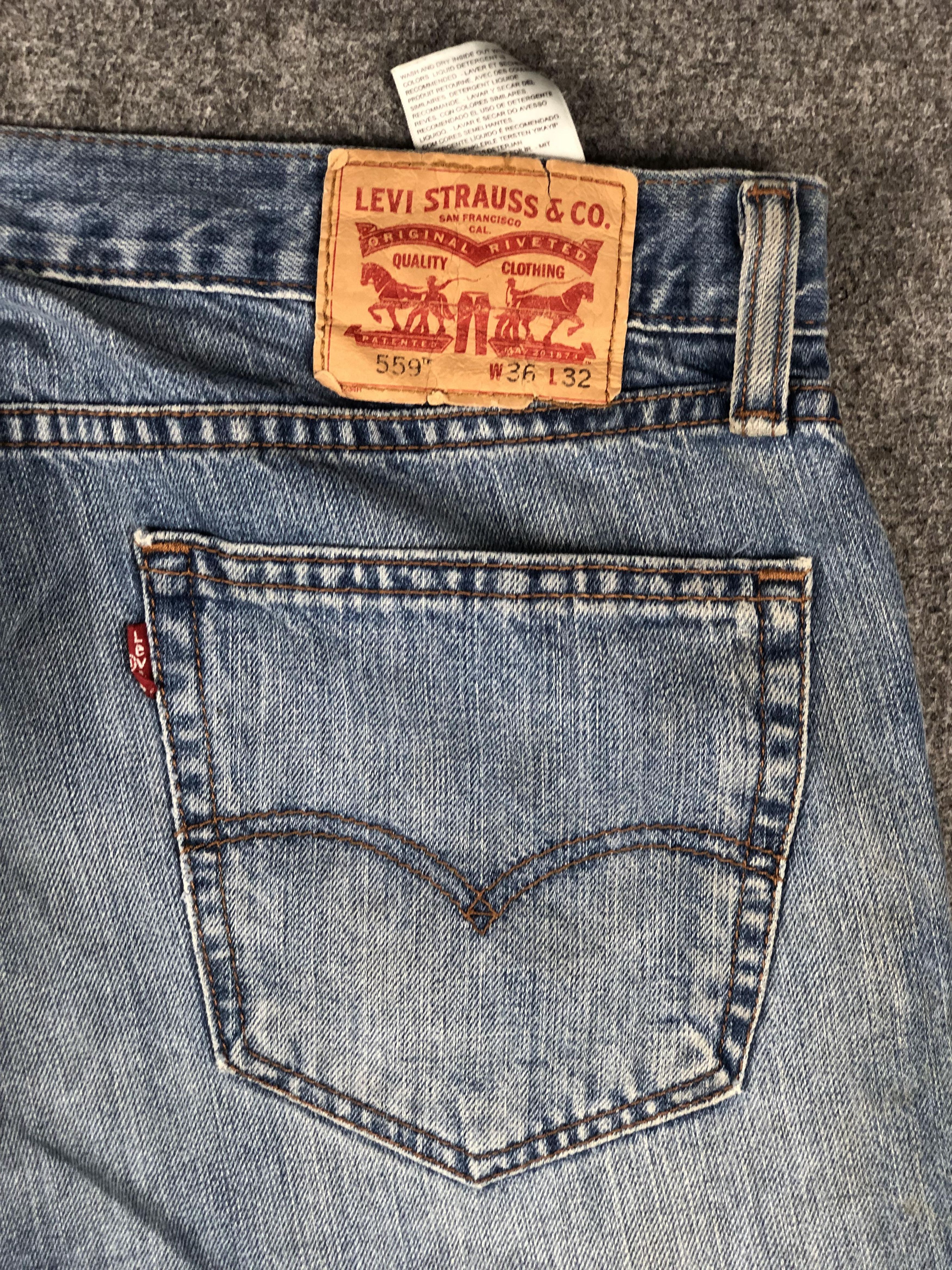 Levi's Vintage Levis 559 Faded Blue Jeans DP2273 Size US 38 / EU 54 - 21 Thumbnail