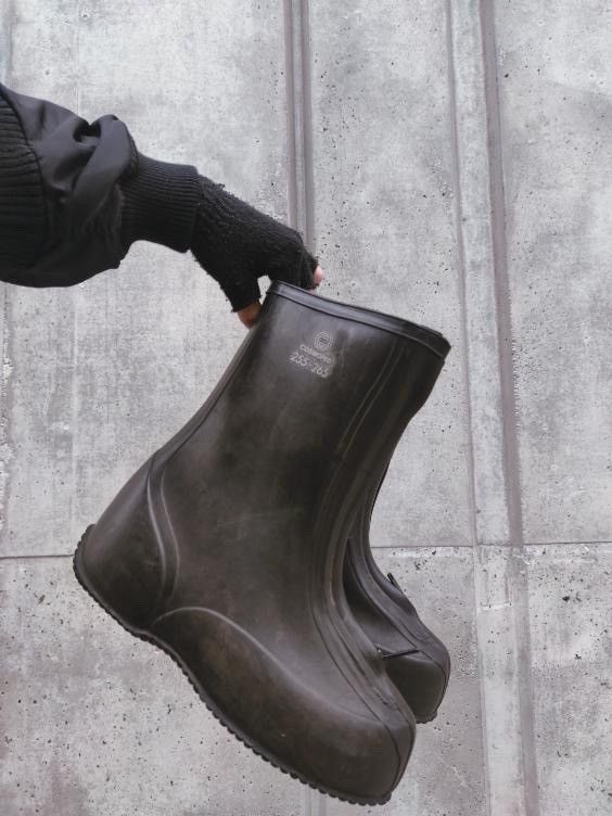 image of Military x Vintage 1980S Combat Waterproof Boots in Black, Men's (Size 11)