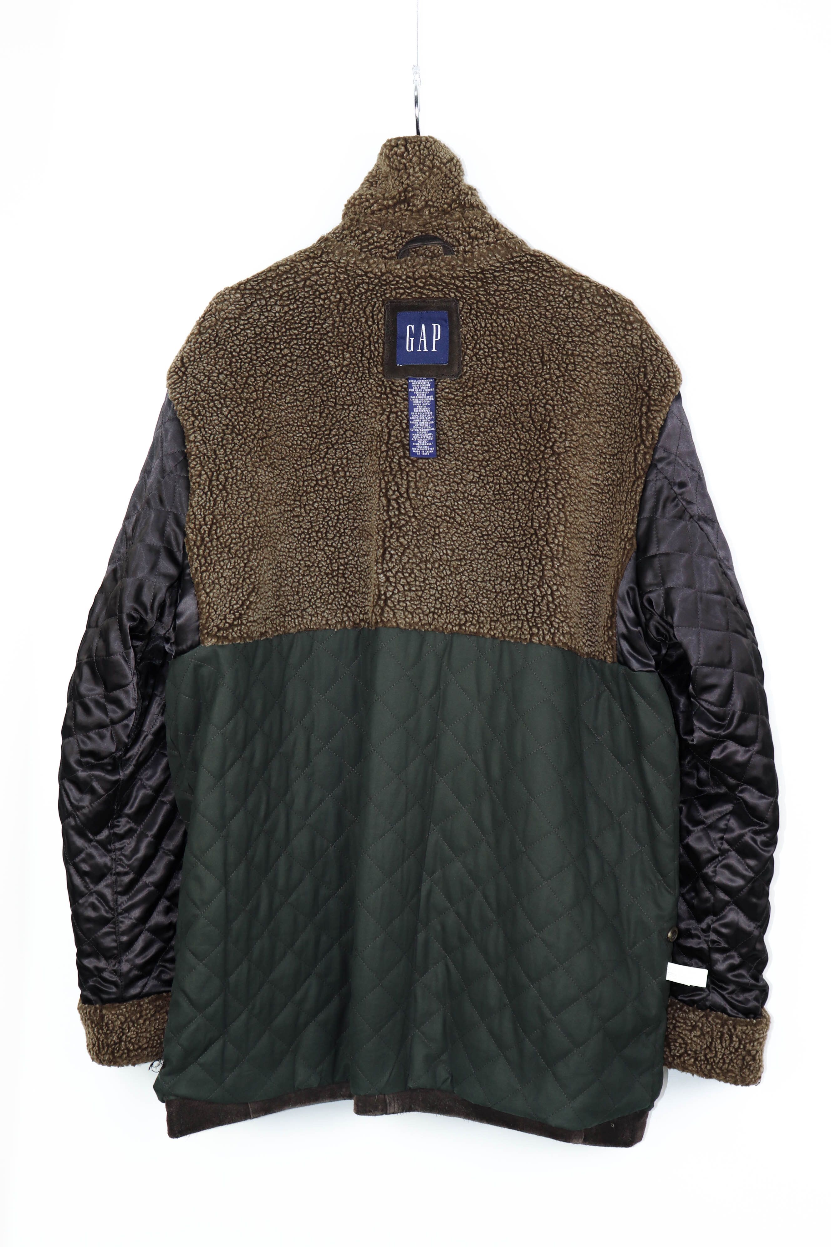 Gap GAP Vintage Dark Brown Calf Suede Leather Sherpa Jacket Coat Size US L / EU 52-54 / 3 - 10 Thumbnail