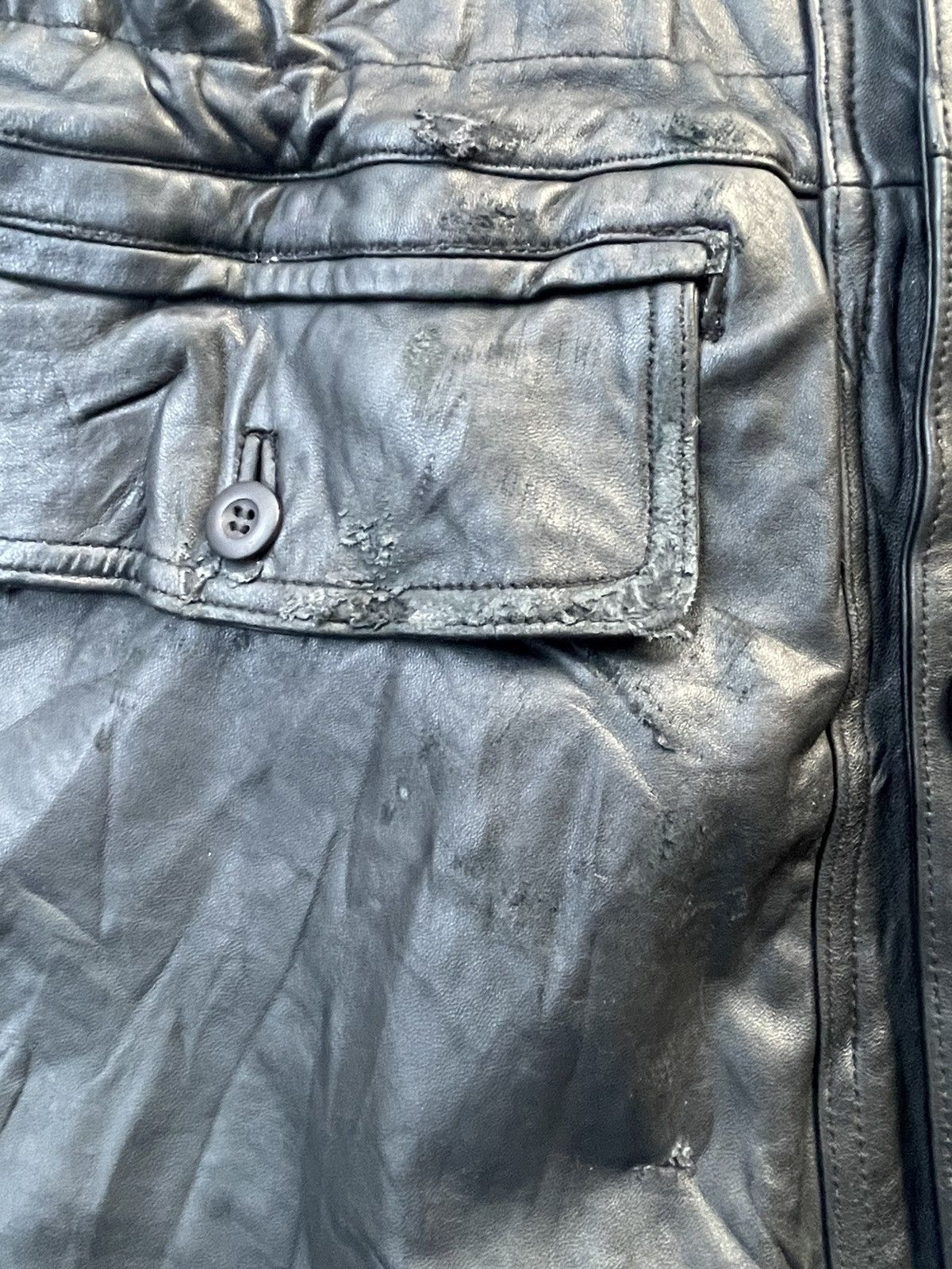 Japanese Brand × Vintage Vintage Takachi Parka Leather Jacket Size US L / EU 52-54 / 3 - 9 Thumbnail