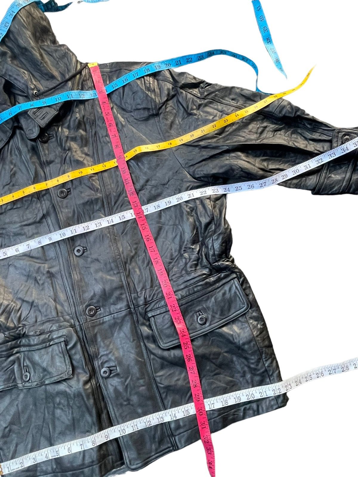 Japanese Brand × Vintage Vintage Takachi Parka Leather Jacket Size US L / EU 52-54 / 3 - 12 Thumbnail