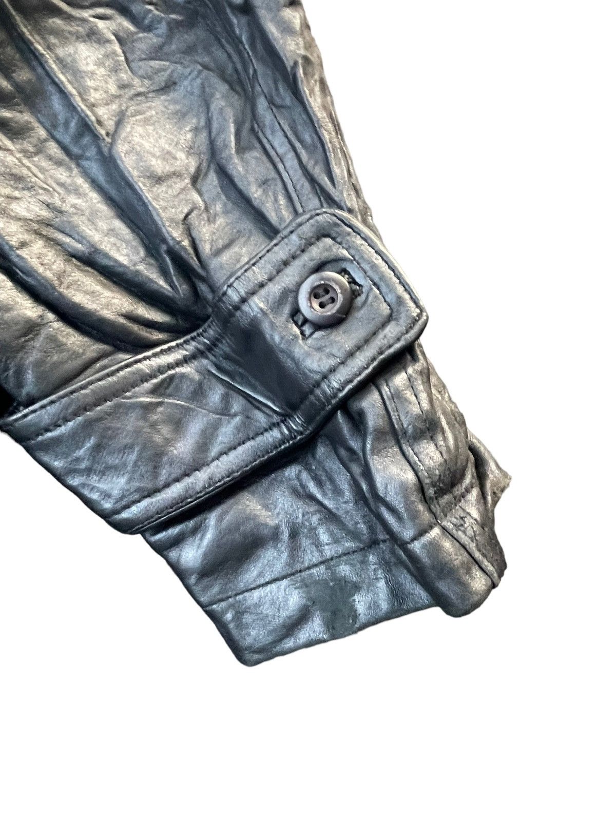 Japanese Brand × Vintage Vintage Takachi Parka Leather Jacket Size US L / EU 52-54 / 3 - 4 Thumbnail