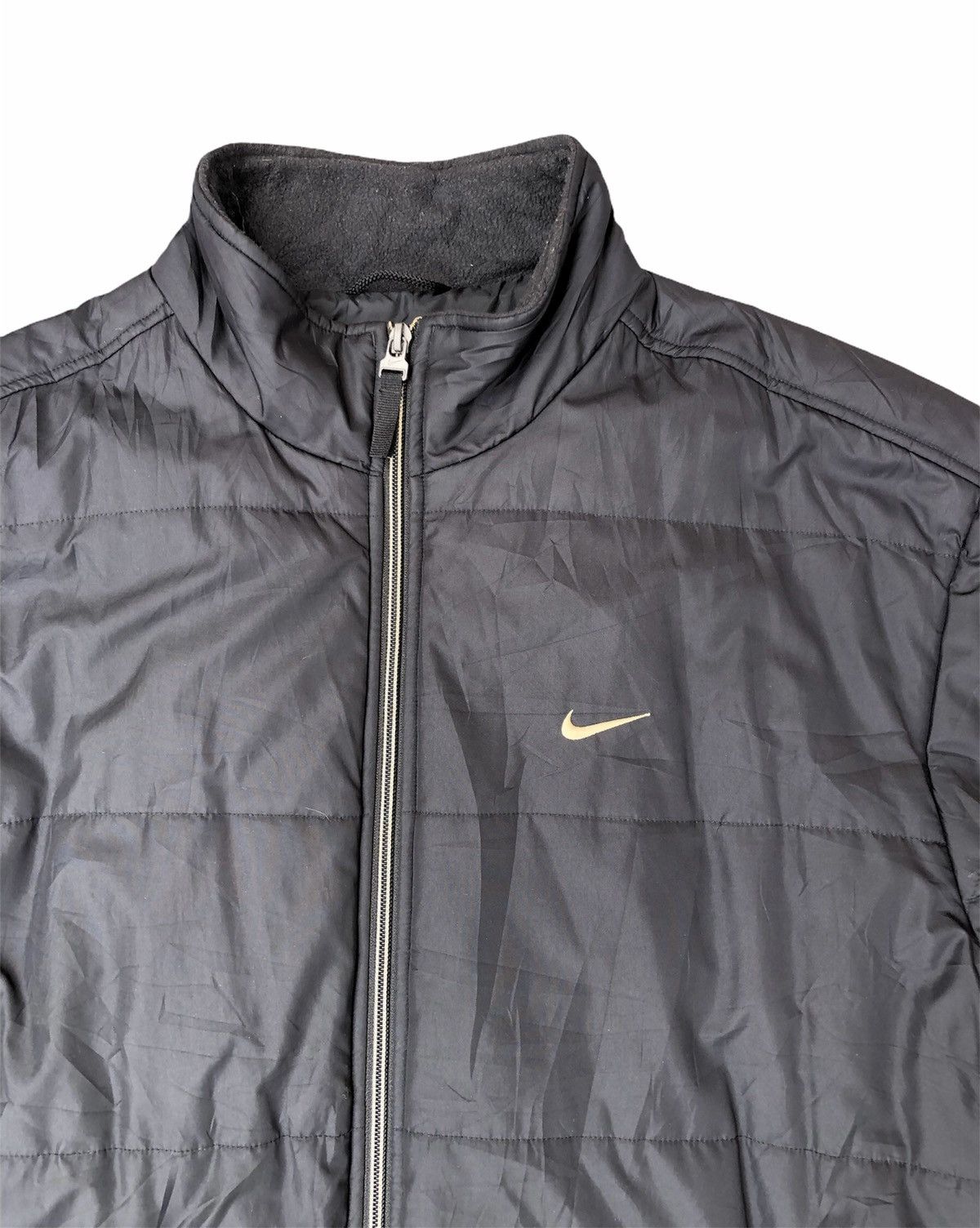 Vintage Nike Swoosh Logo Puffer Light Jacket