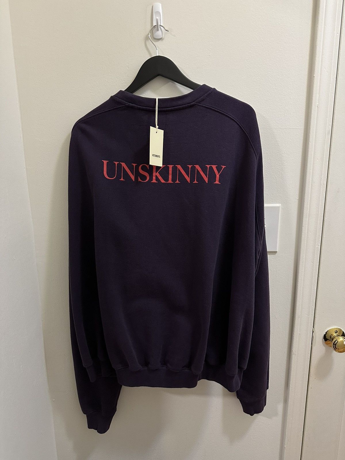 Image of Vetements Oversized Unskinny Purple Sweatshirt, Men's (Size Small)