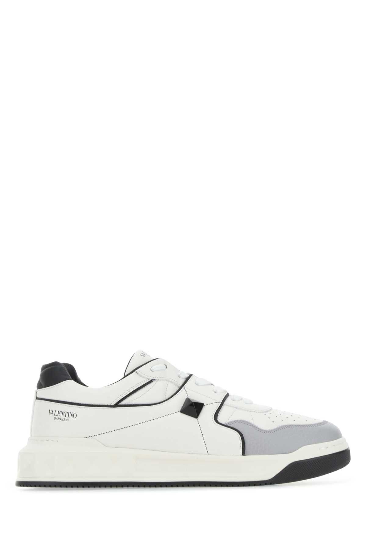 Multicolor Nappa Leather One Stud Sneakers