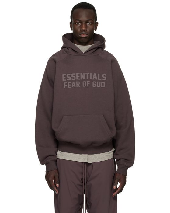 Pacsun FOG - Essentials Fear Of God Plum SS23 Hoodie Size (X-Large