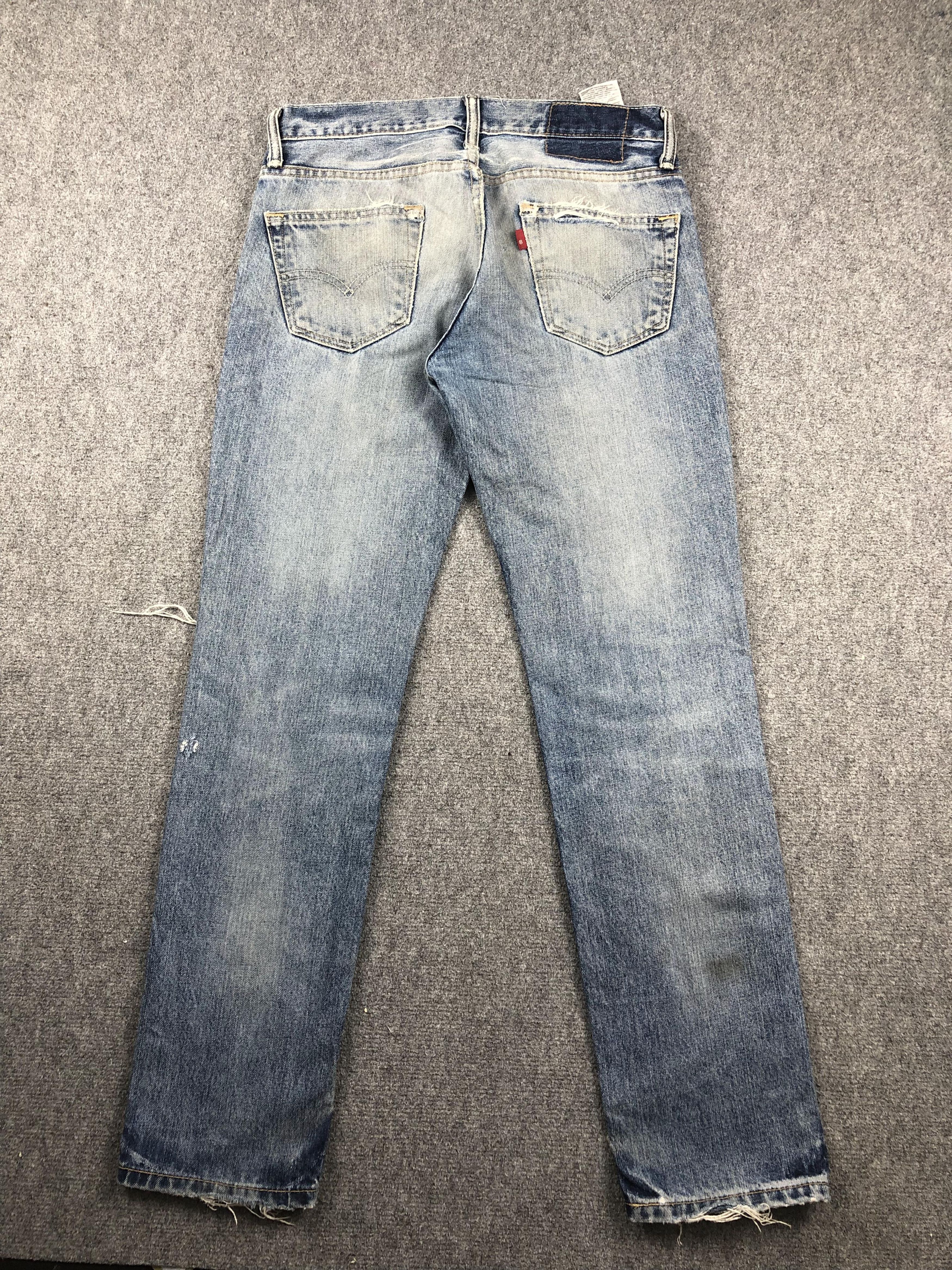 Levi's Vintage Distressed Levis 511 Faded Blue Jeans DP2274 Size US 32 / EU 48 - 3 Thumbnail