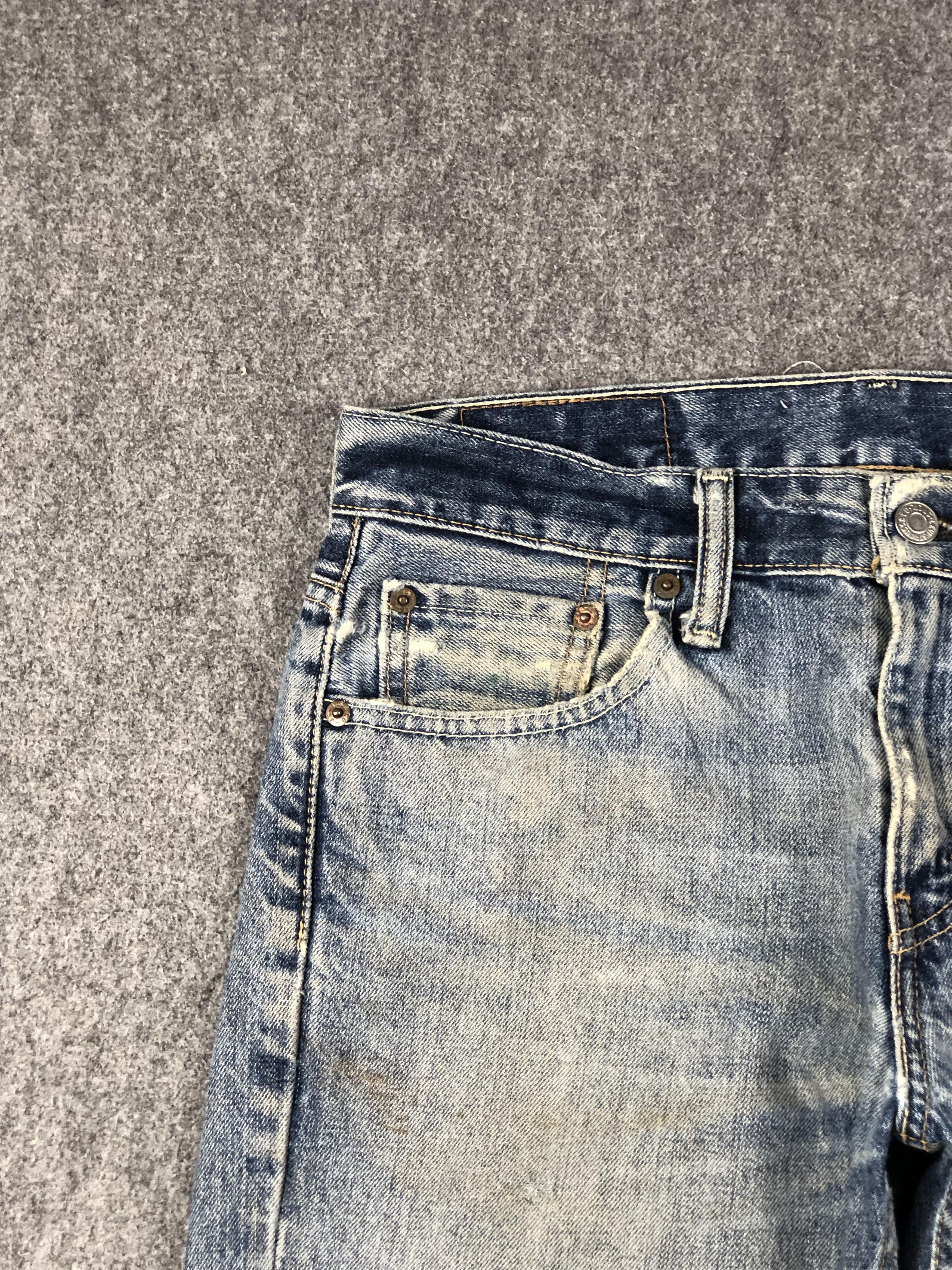 Levi's Vintage Distressed Levis 511 Faded Blue Jeans DP2274 Size US 32 / EU 48 - 10 Thumbnail