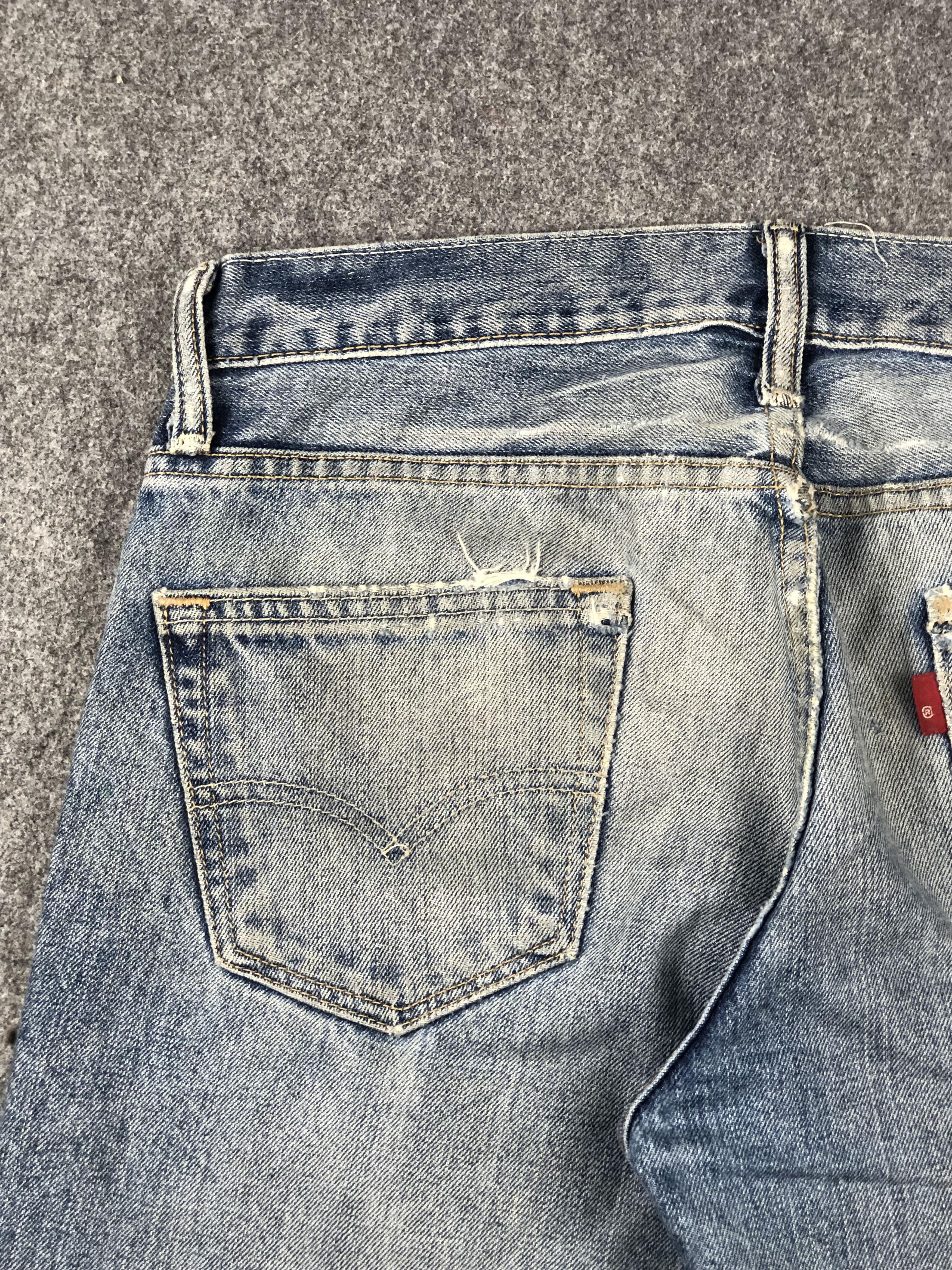 Levi's Vintage Distressed Levis 511 Faded Blue Jeans DP2274 Size US 32 / EU 48 - 19 Thumbnail