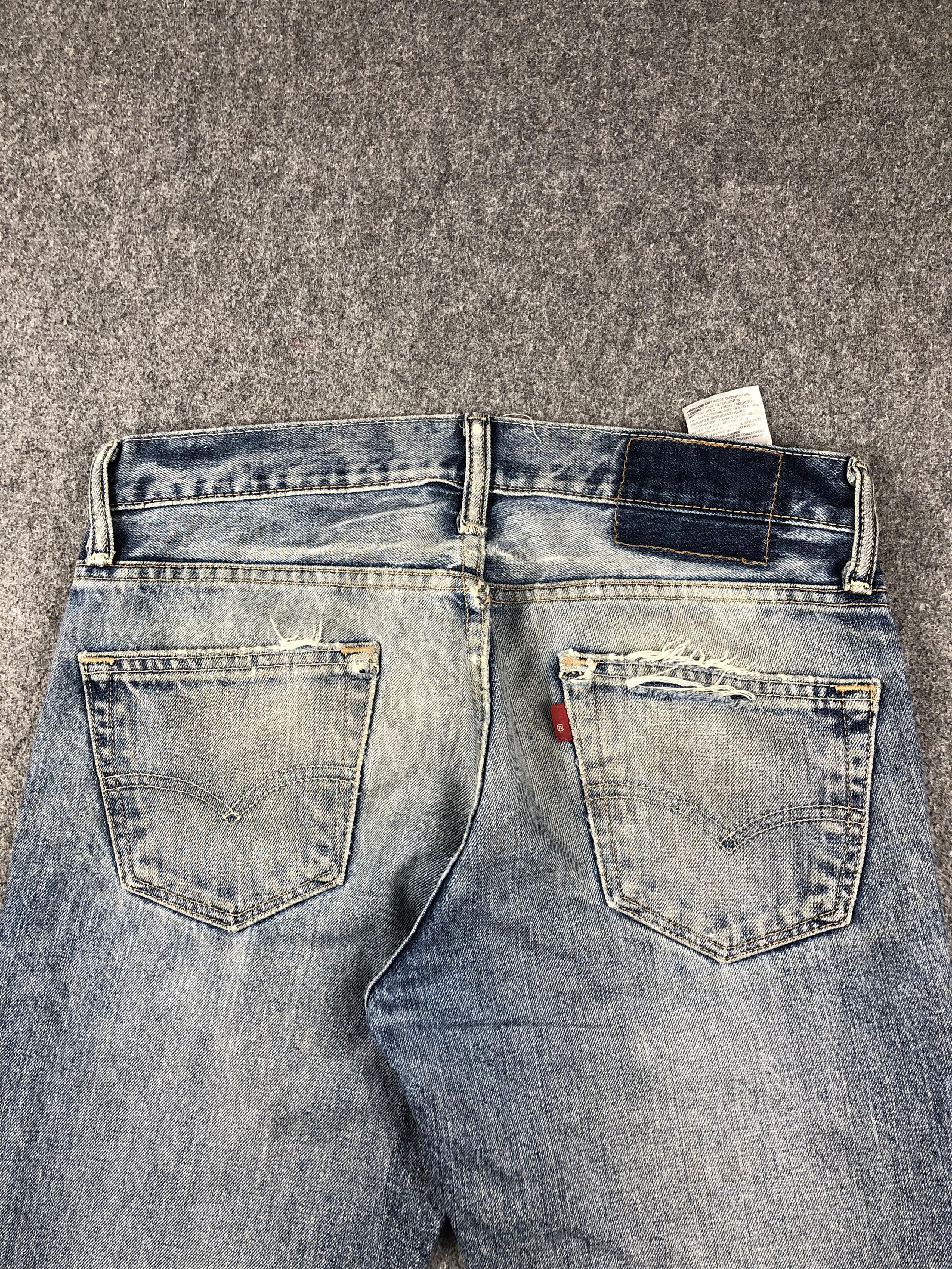 Levi's Vintage Distressed Levis 511 Faded Blue Jeans DP2274 Size US 32 / EU 48 - 4 Thumbnail