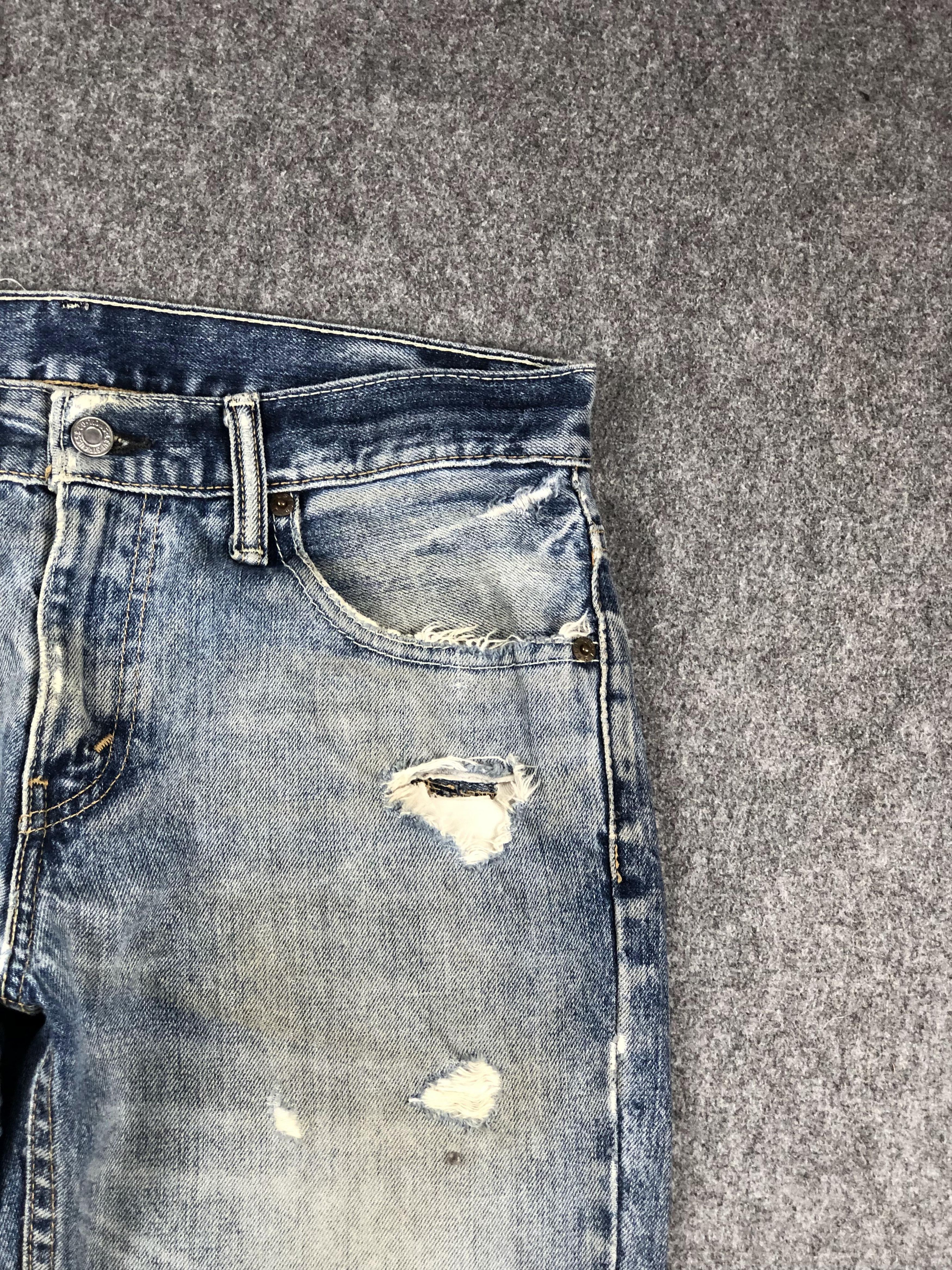 Levi's Vintage Distressed Levis 511 Faded Blue Jeans DP2274 Size US 32 / EU 48 - 9 Thumbnail