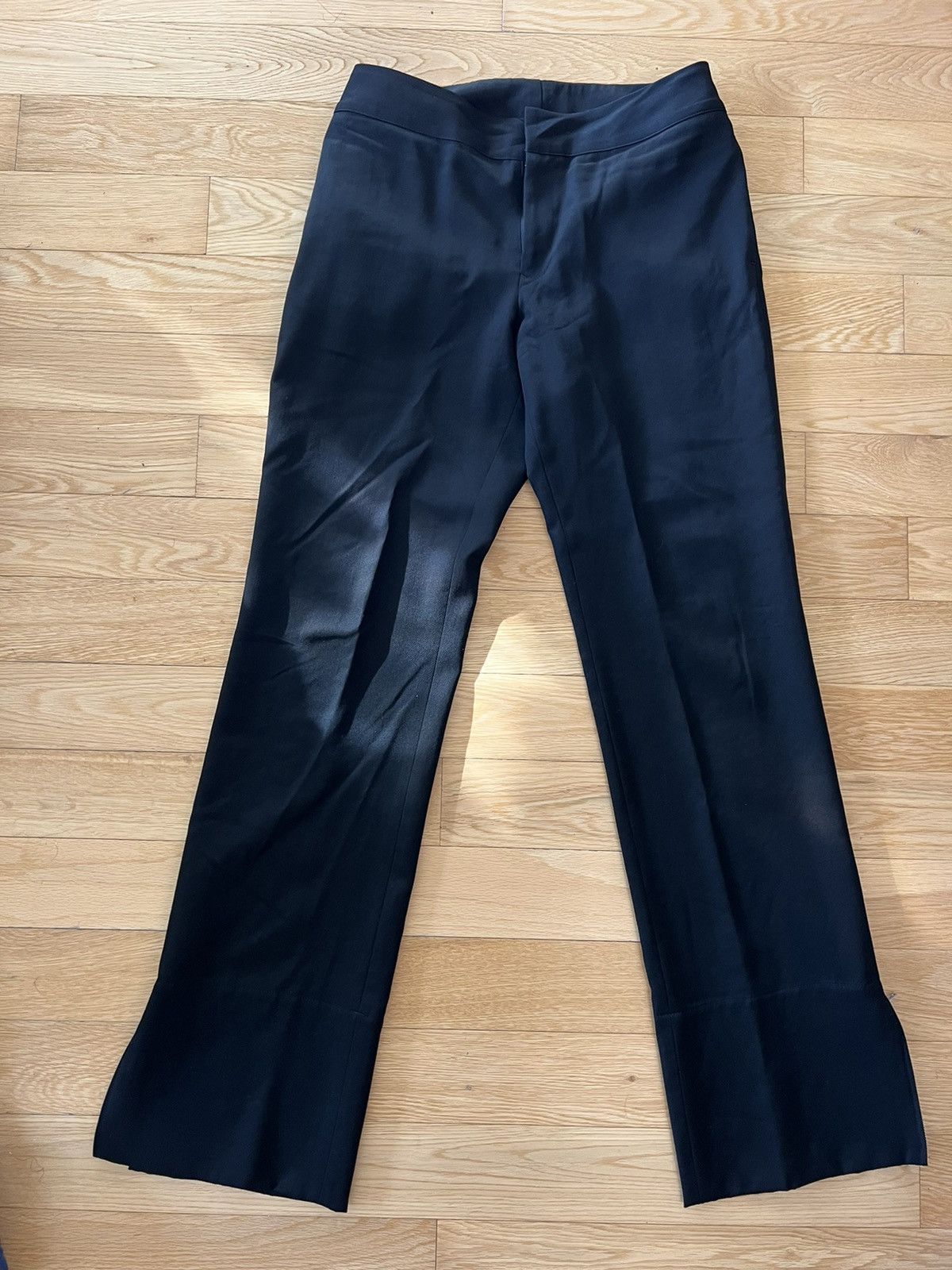Yohji Yamamoto Side Zippered Flared Trousers